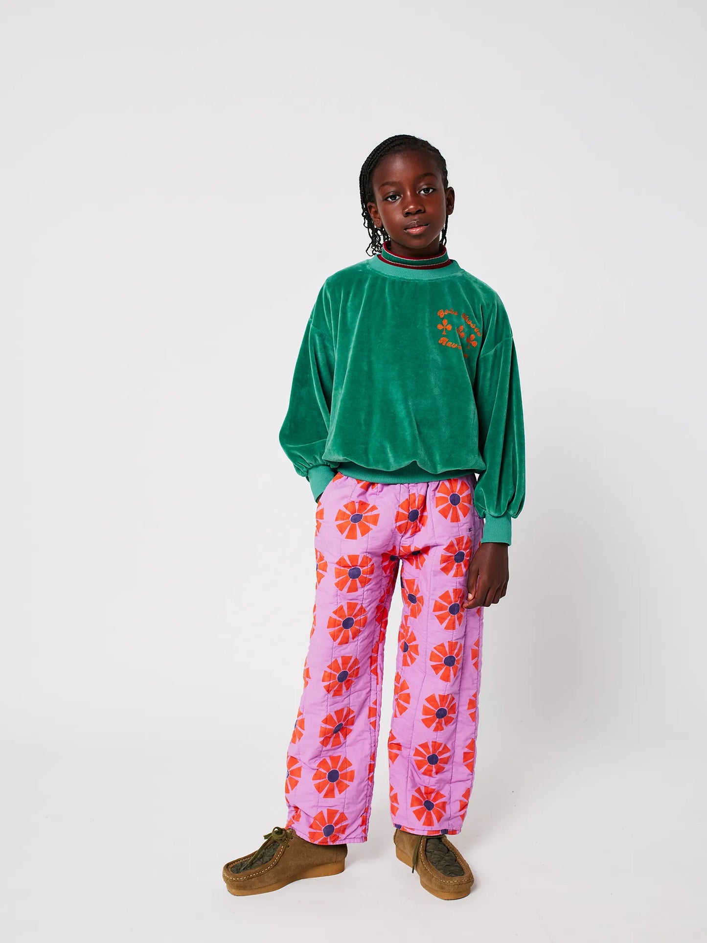 Samt-Sweatshirt Have Fun