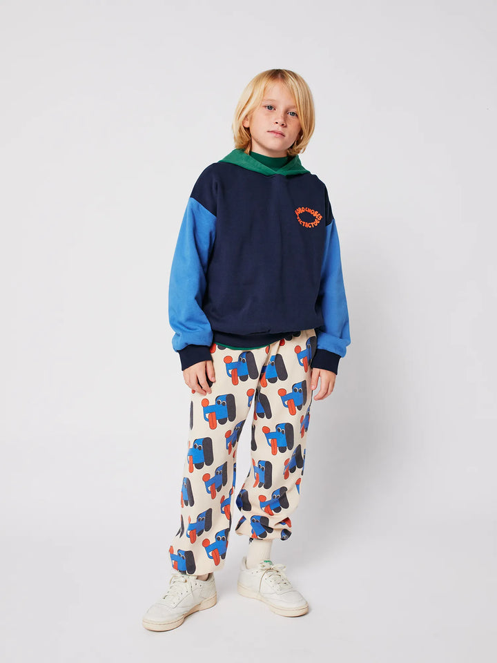 Tic Tac Toe color block hoodie