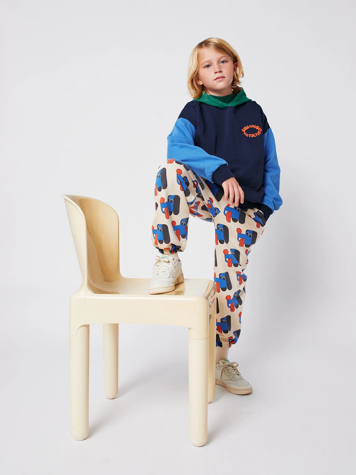 Tic Tac Toe color block hoodie