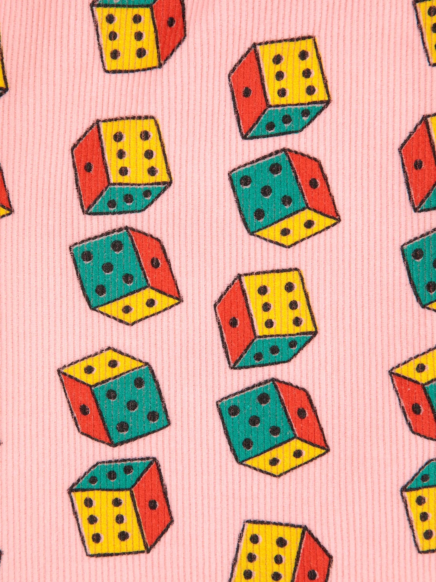 Dices all over micro corduroy pants