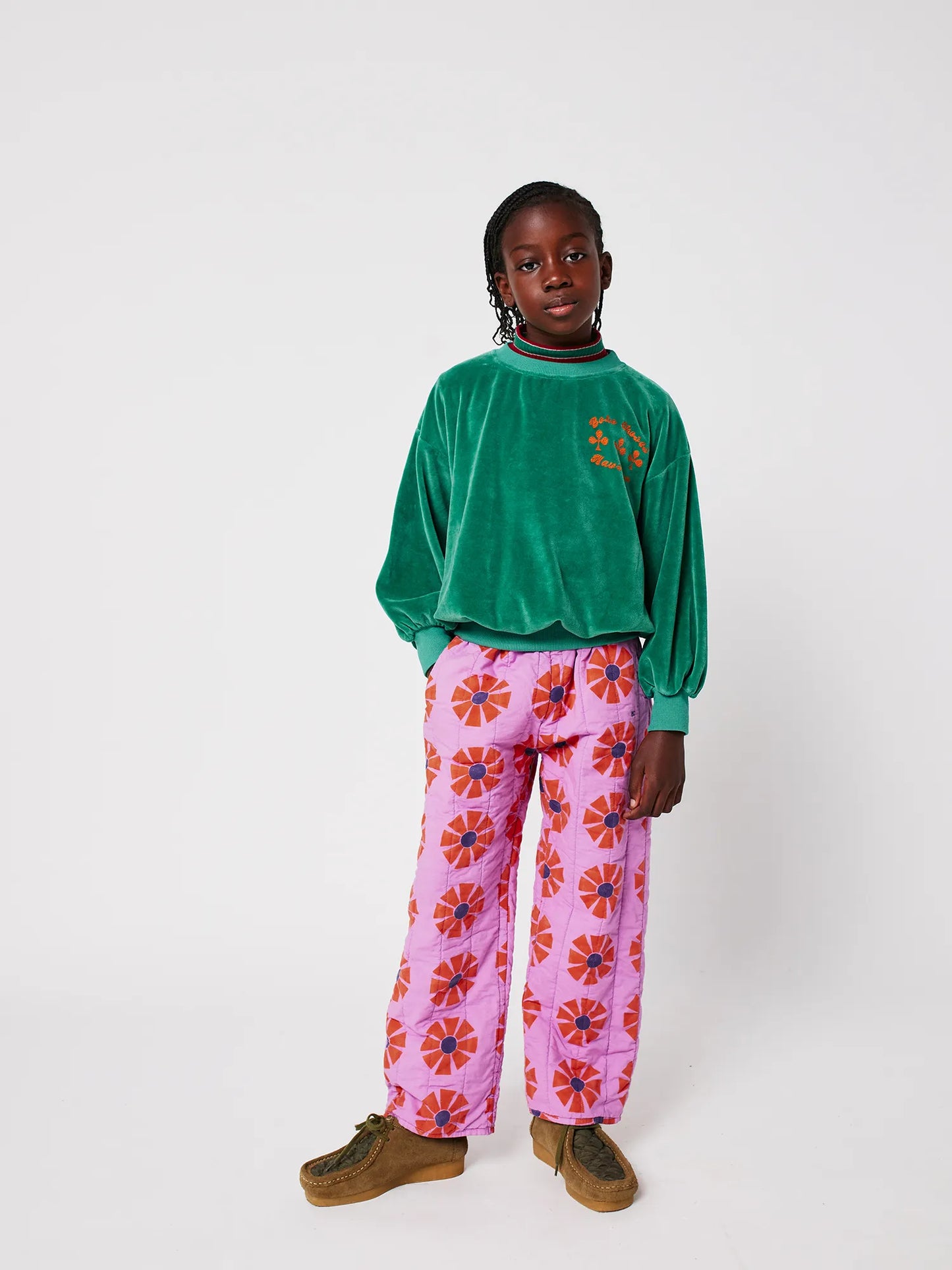 Kaleidoscope all over quilted pants
