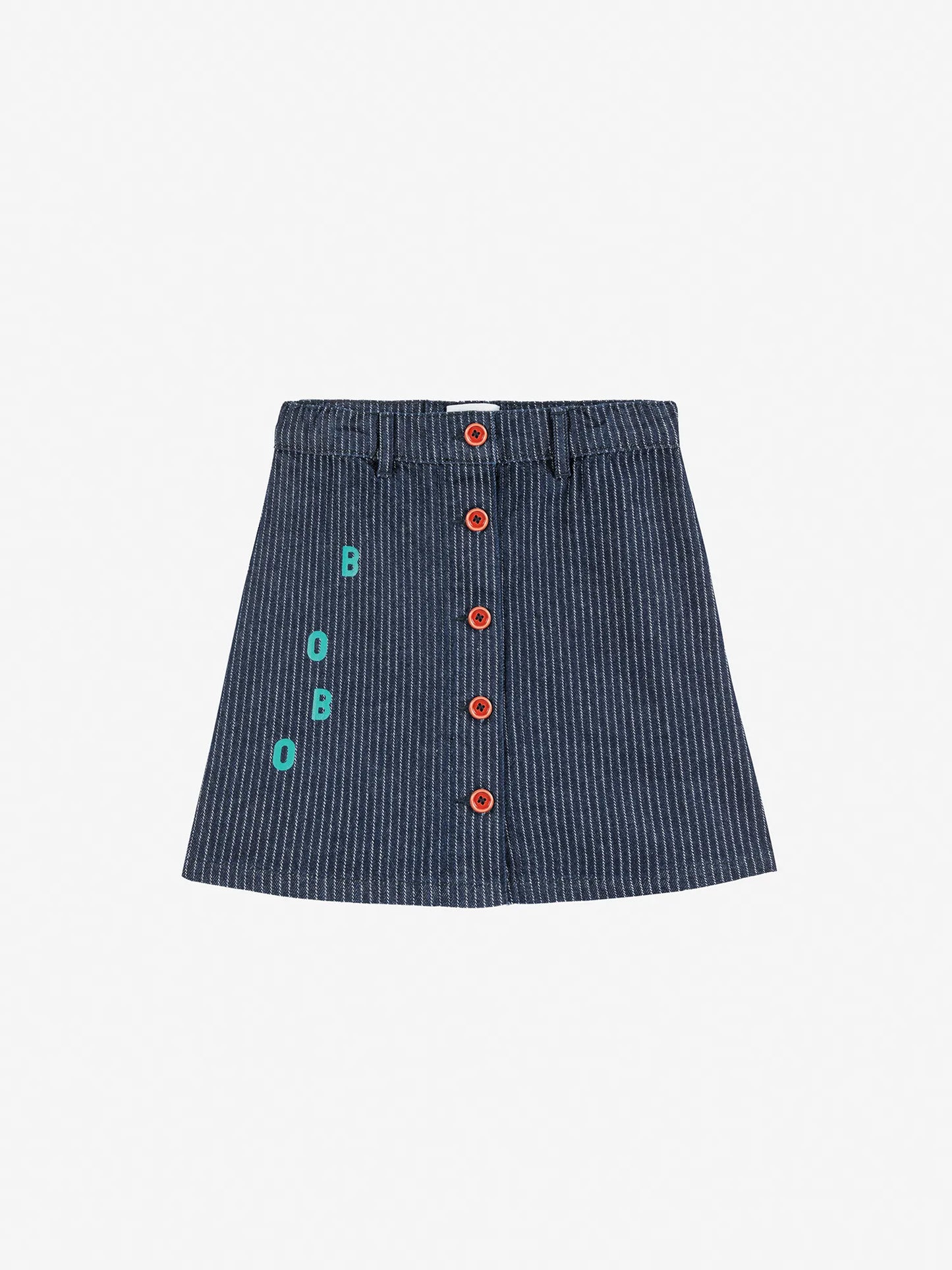 Bobo denim skirt look