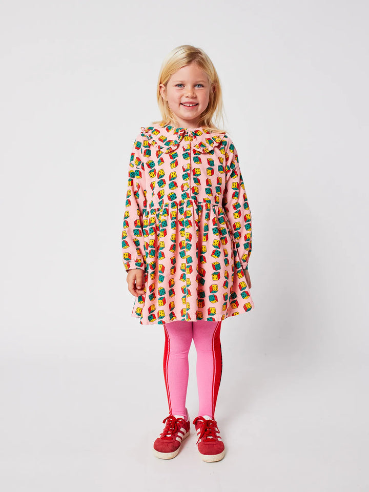 Dices all over  micro corduroy dress