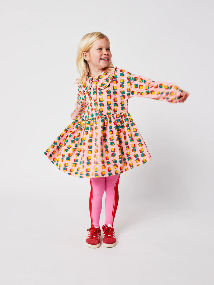 Dices all over  micro corduroy dress
