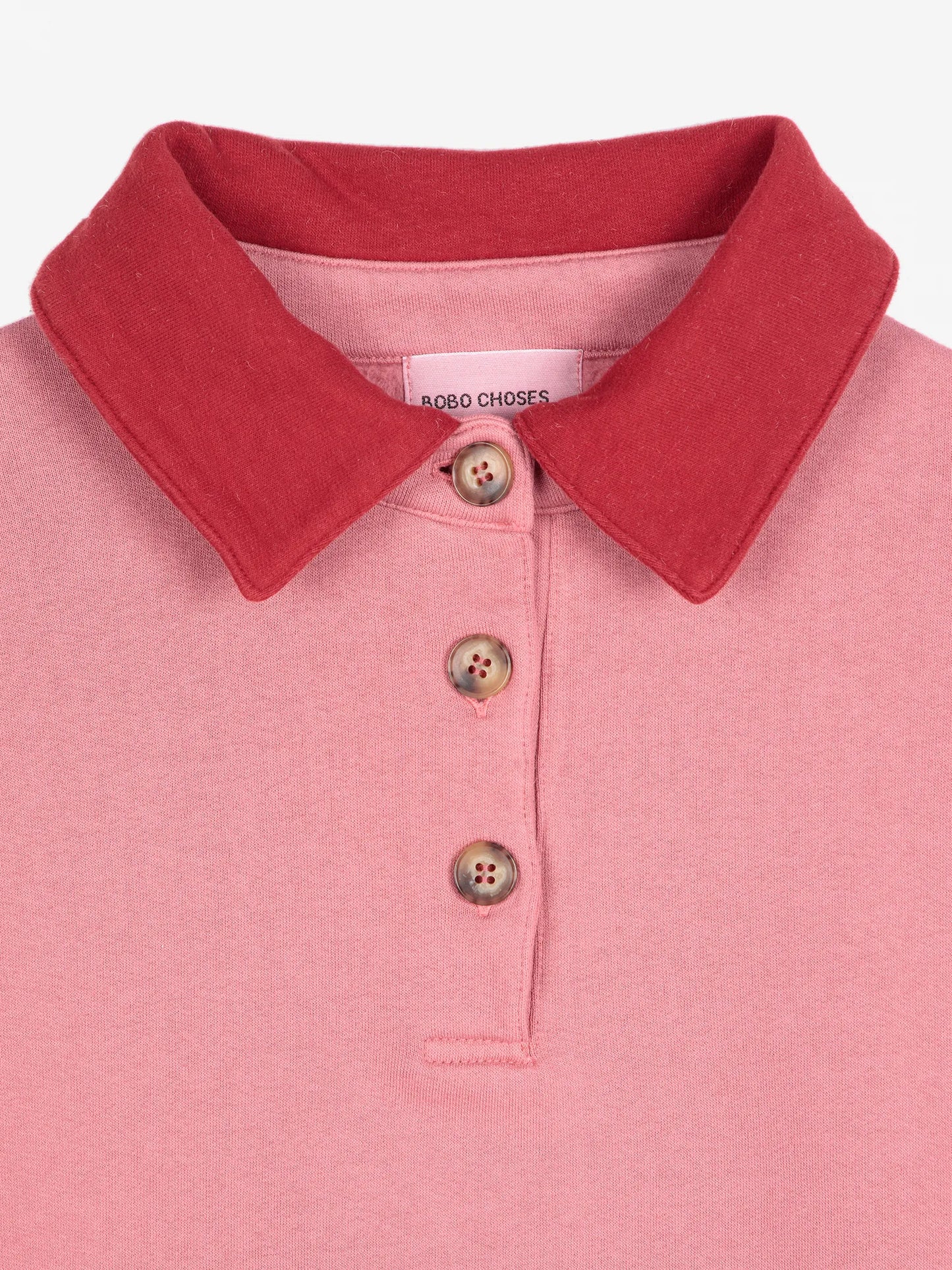 Colour block polo oversize sweatshirt