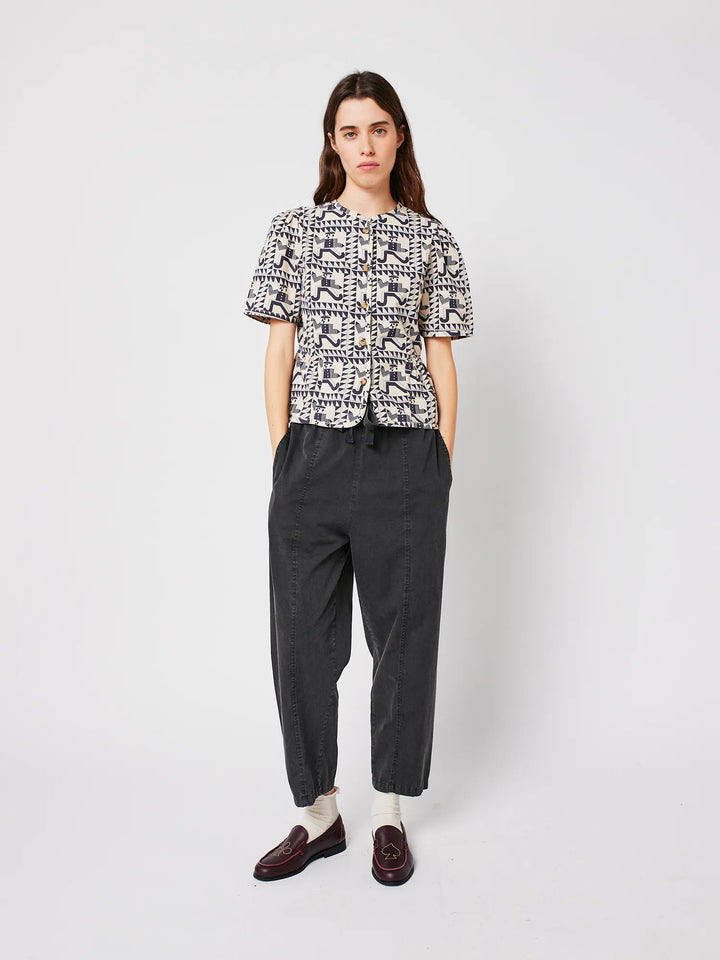 Dark grey cocoon pants