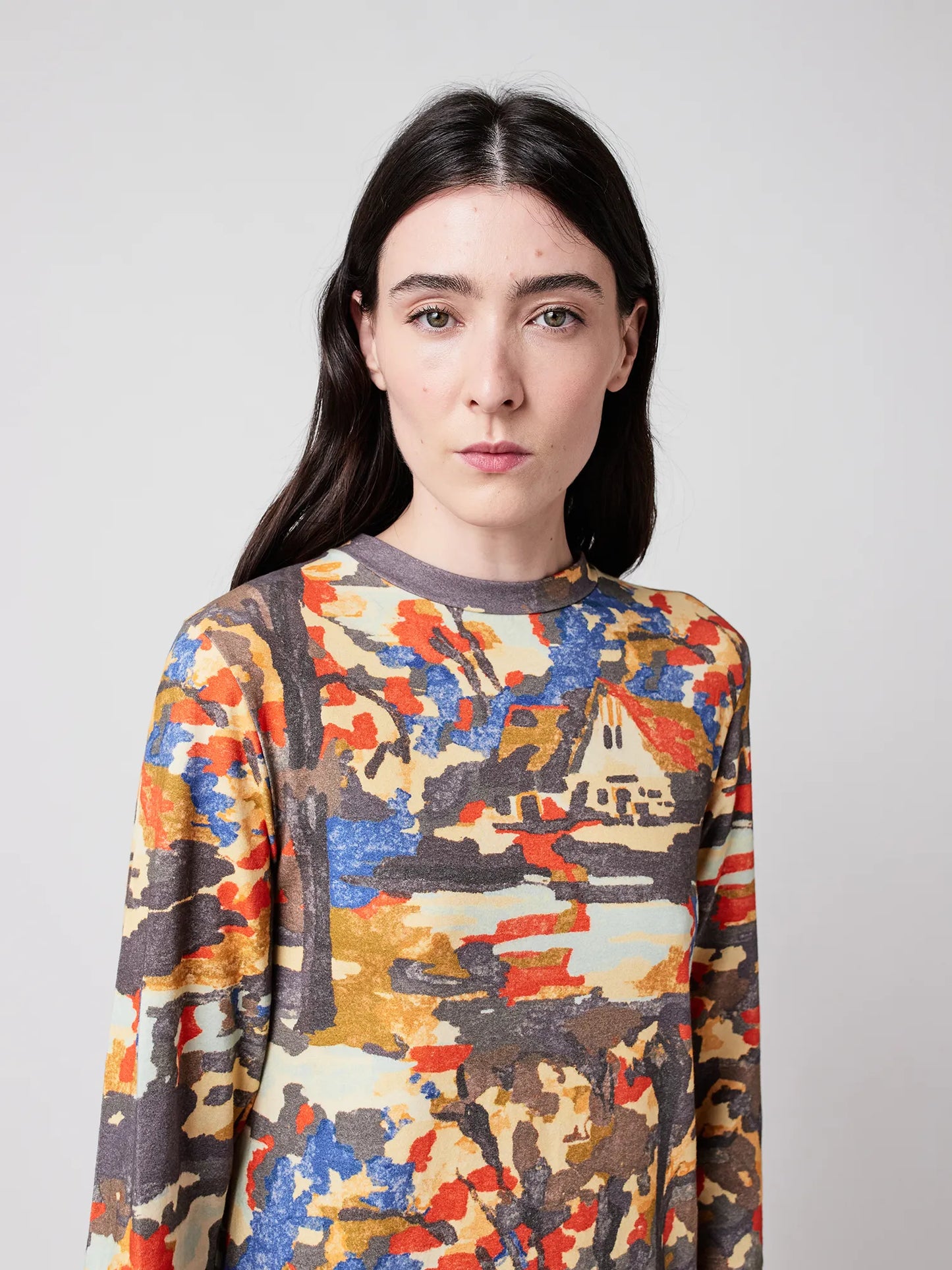 Vestit recte estampat Forest House