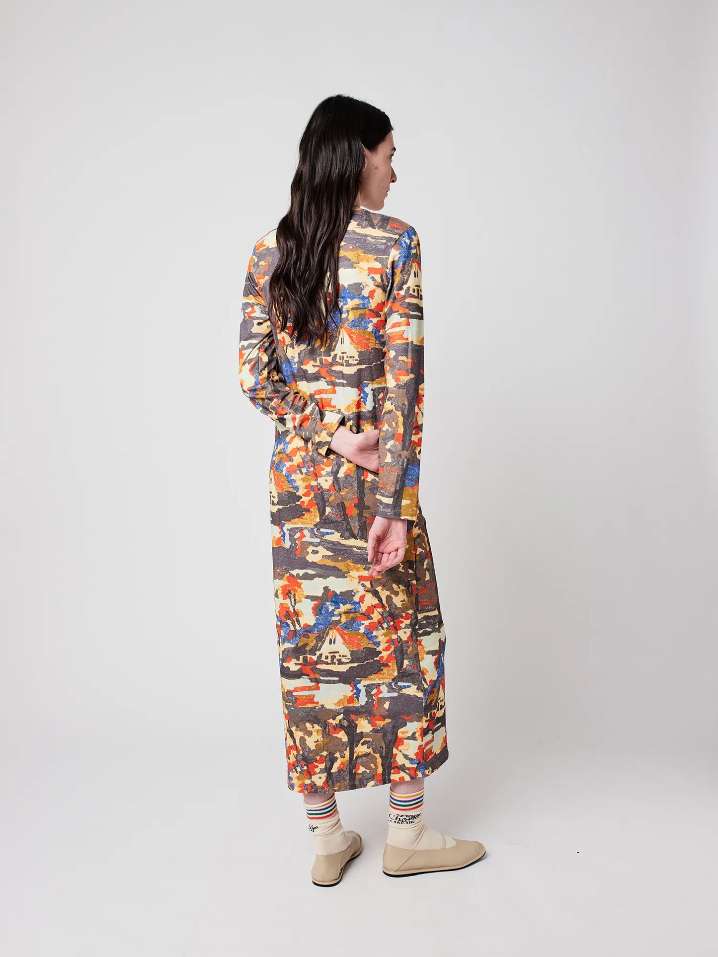 Vestit recte estampat Forest House