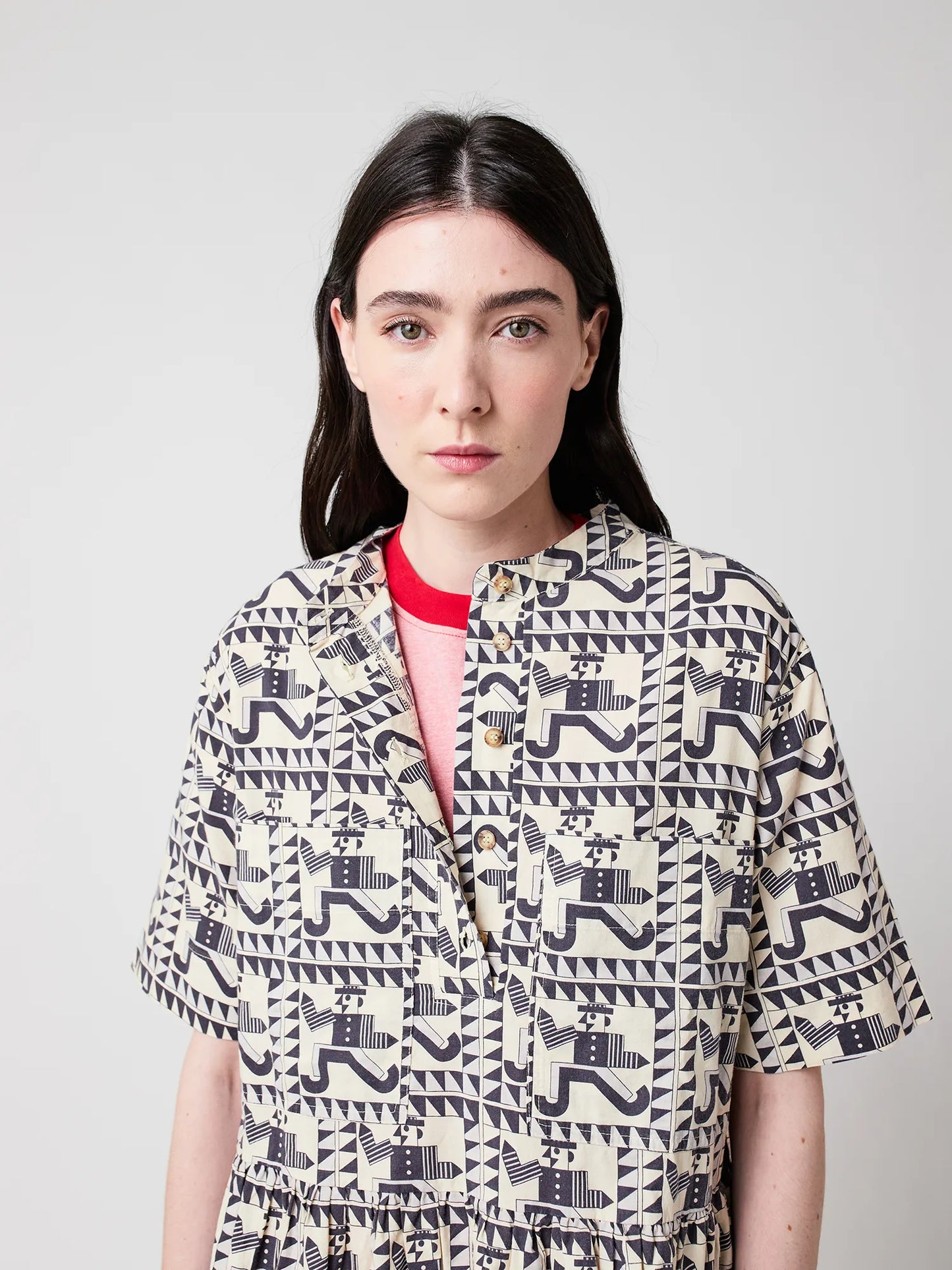 Vestido midi estampado Mr Pencil