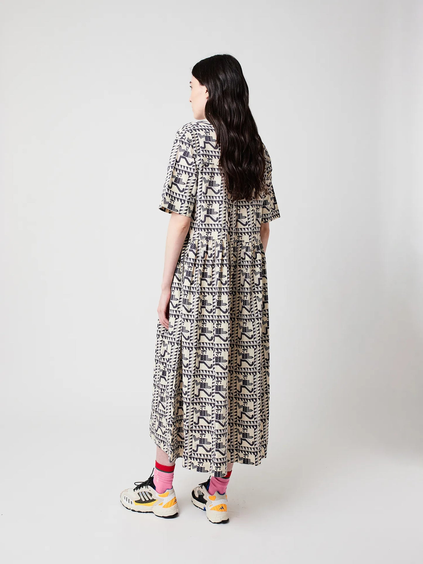 Vestido midi estampado Mr Pencil
