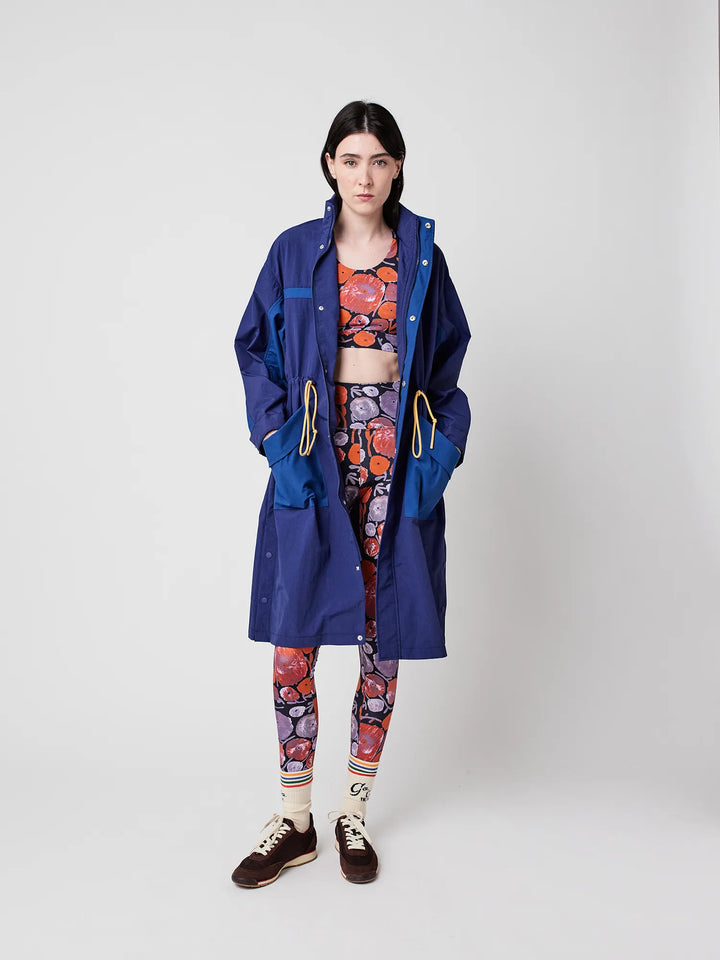 Blue raincoat