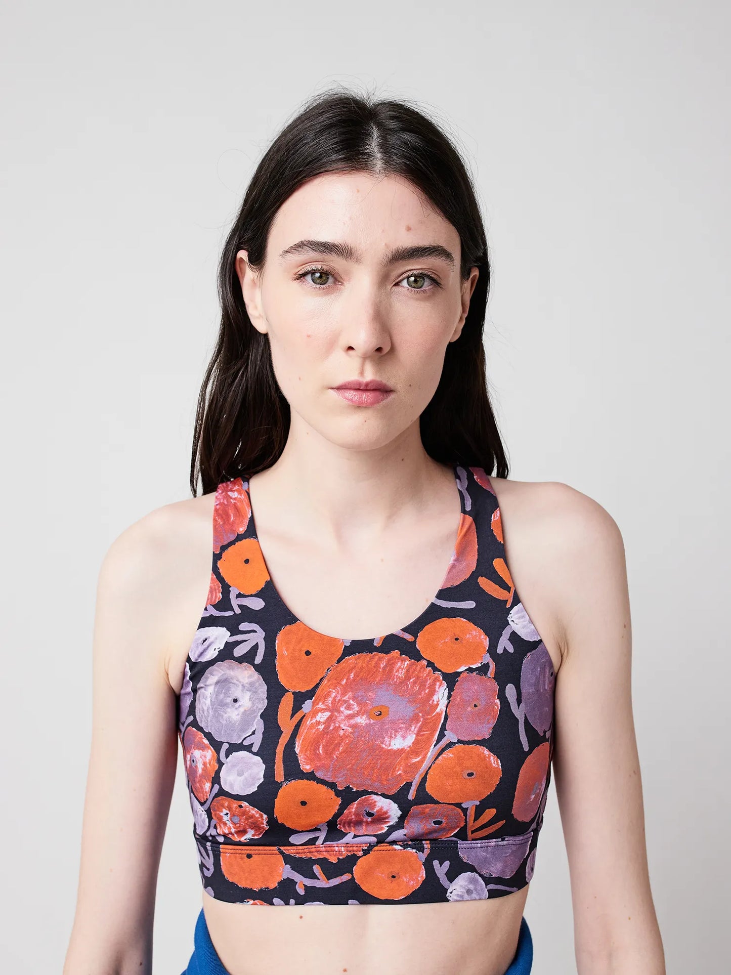 Dahlia pattern sporty top