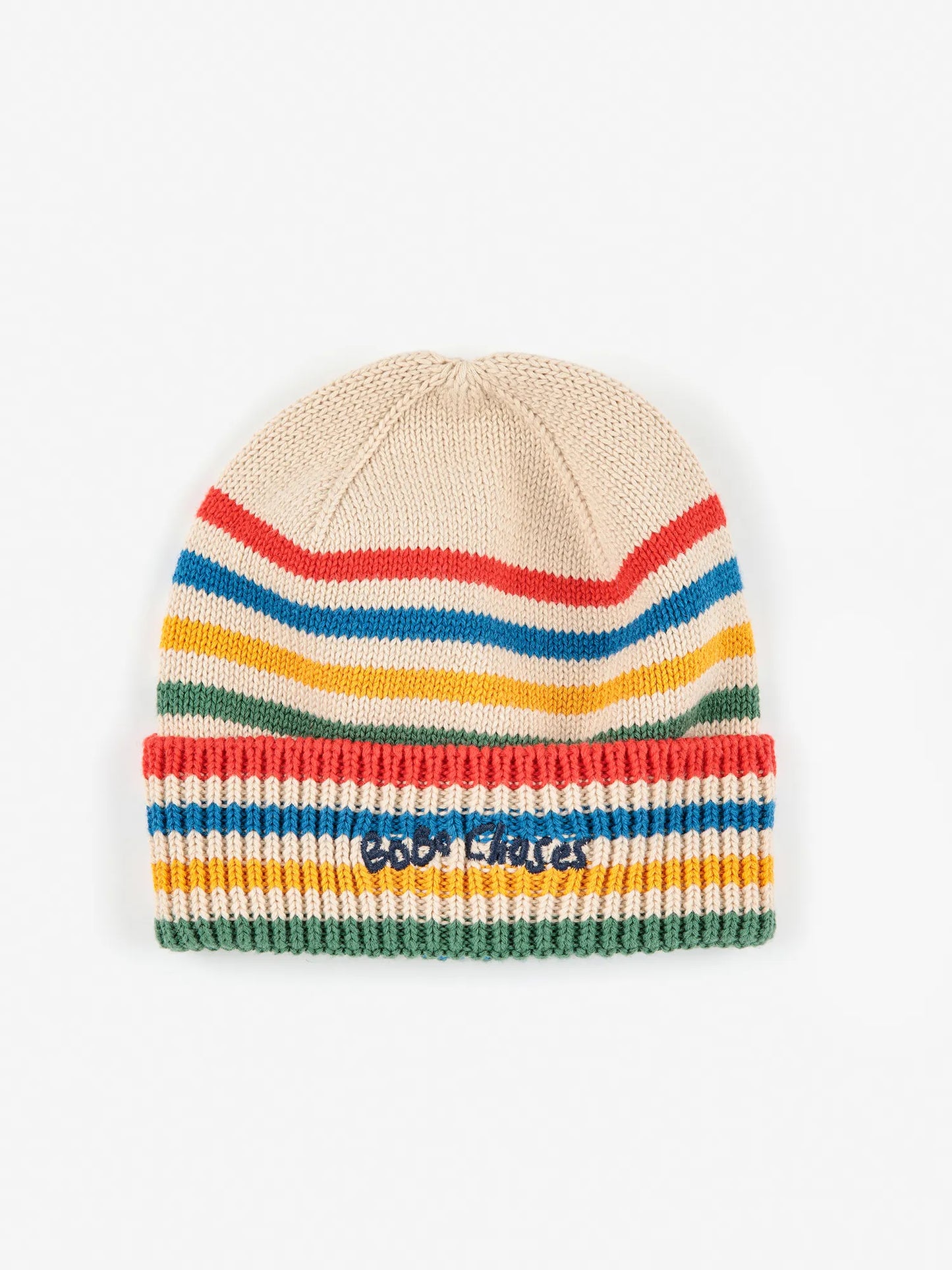 Tic Tac Toe knitted striped beanie