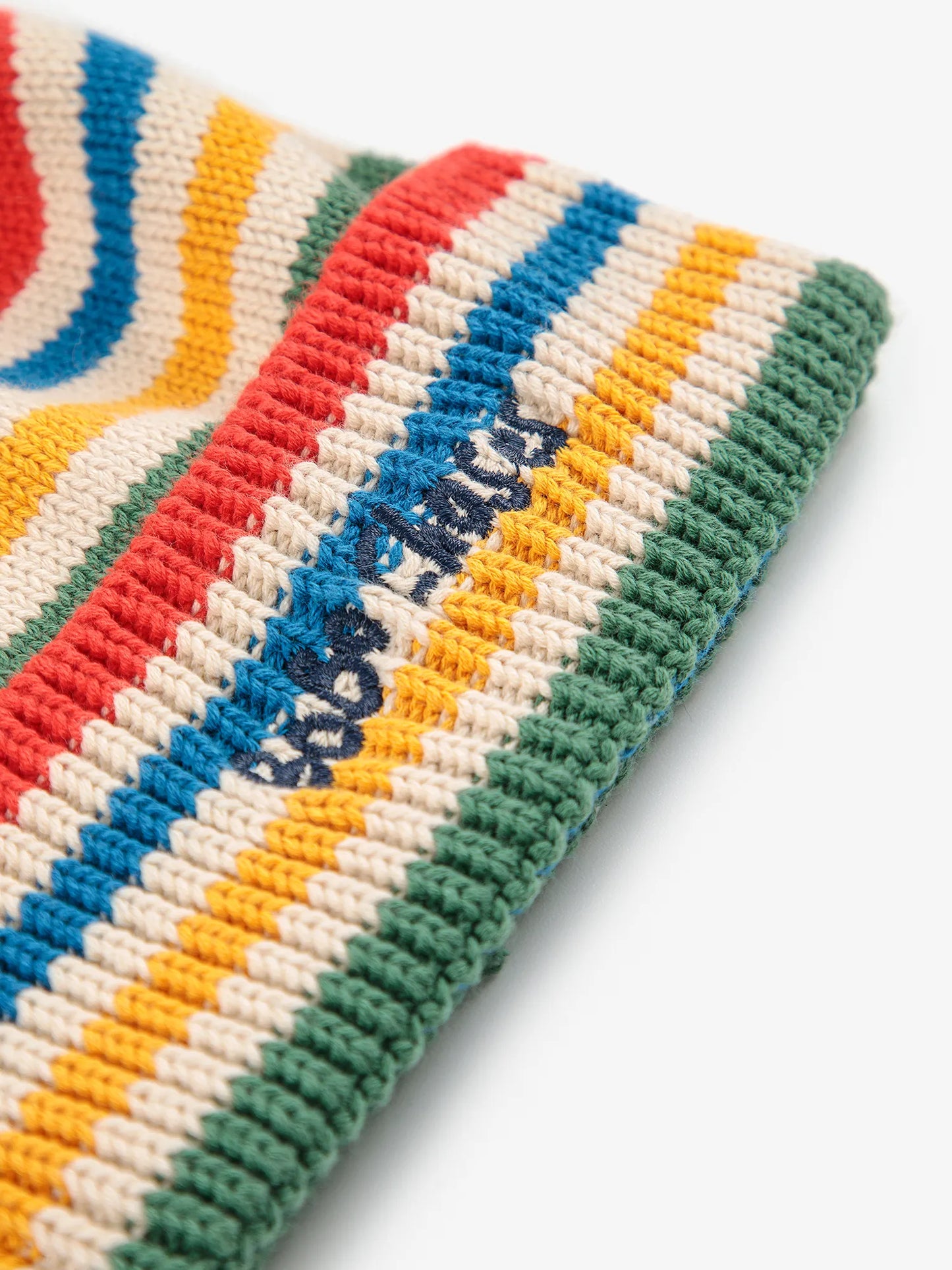 Tic Tac Toe knitted striped beanie