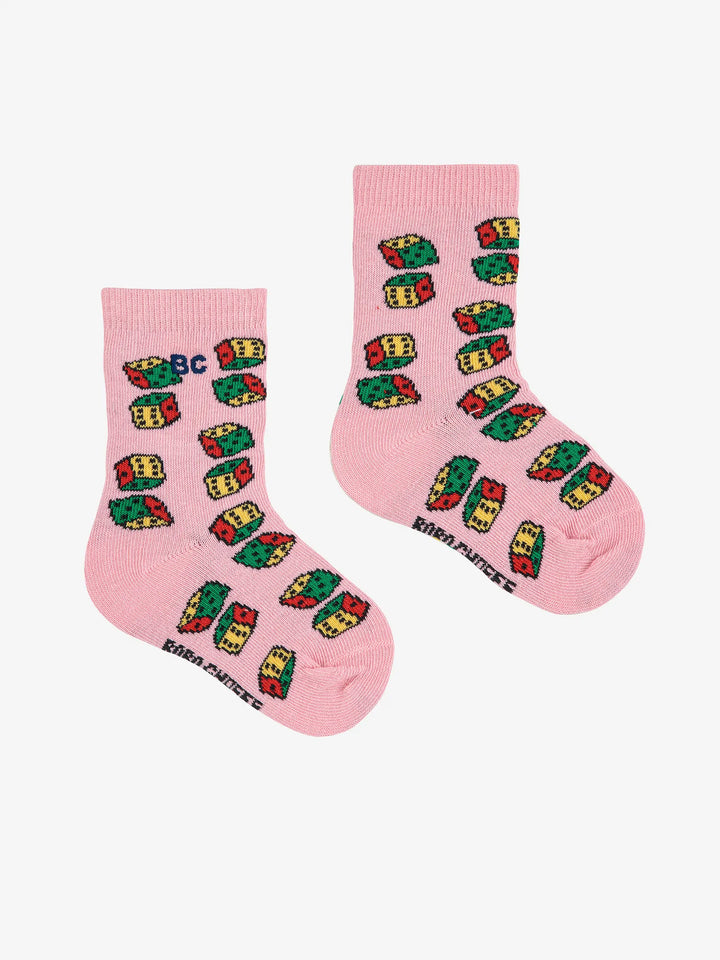 Dices all over short socks