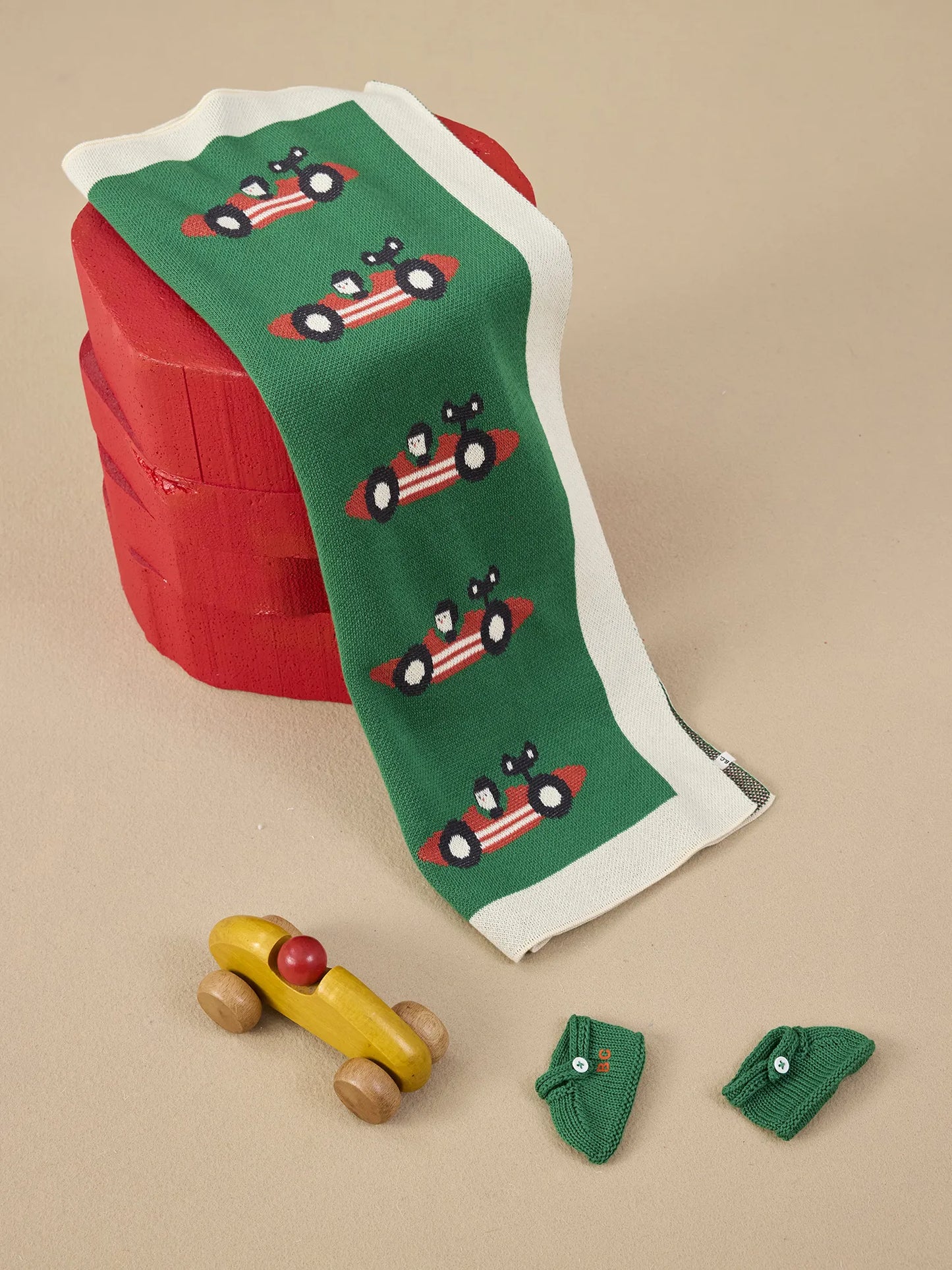 Race Car knitted gift set