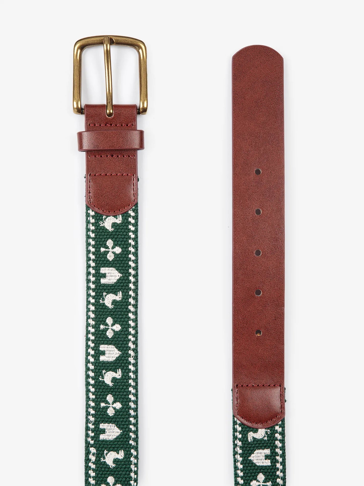 Embroidered belt
