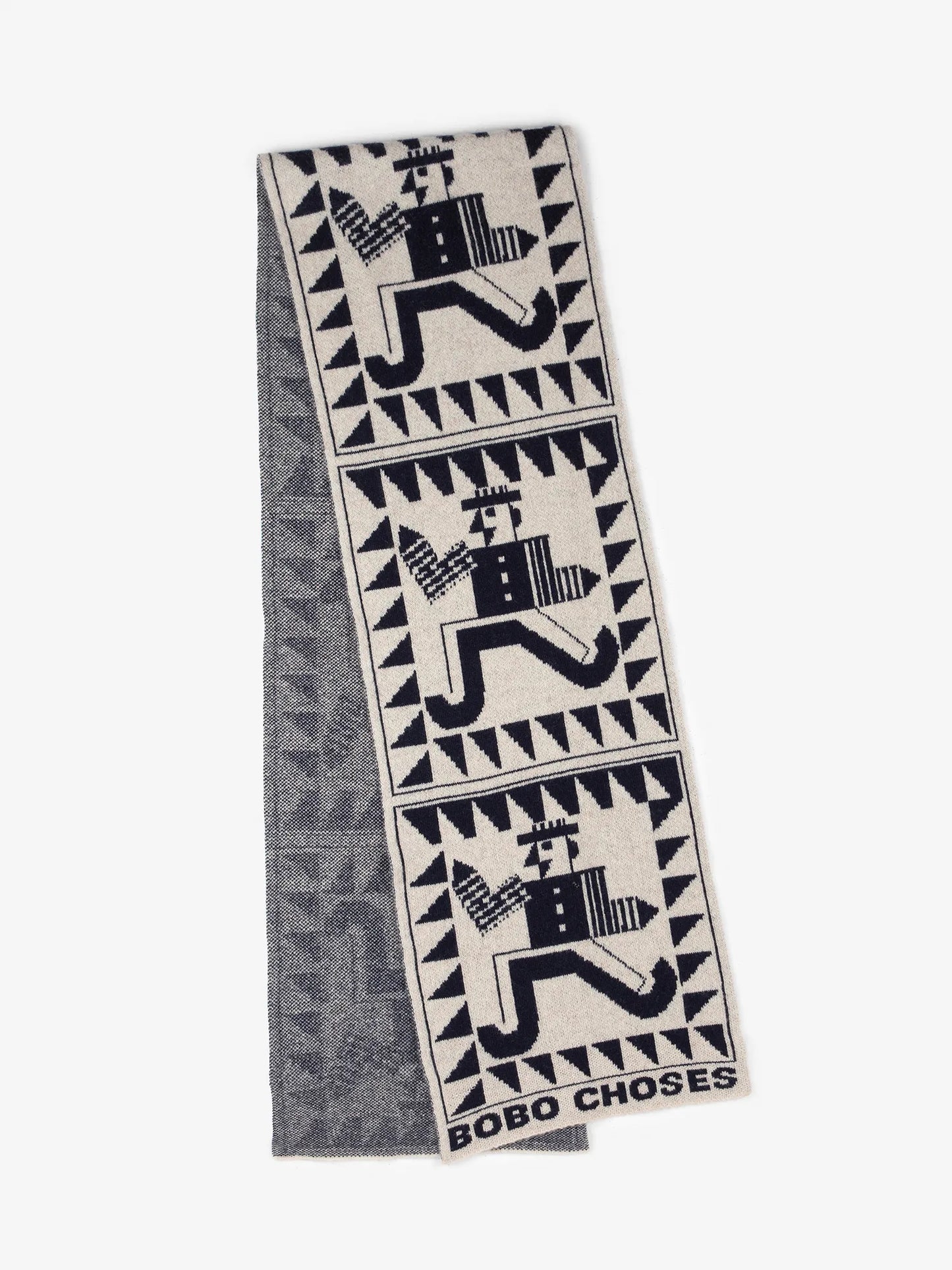 Mr Pencil knitted scarf