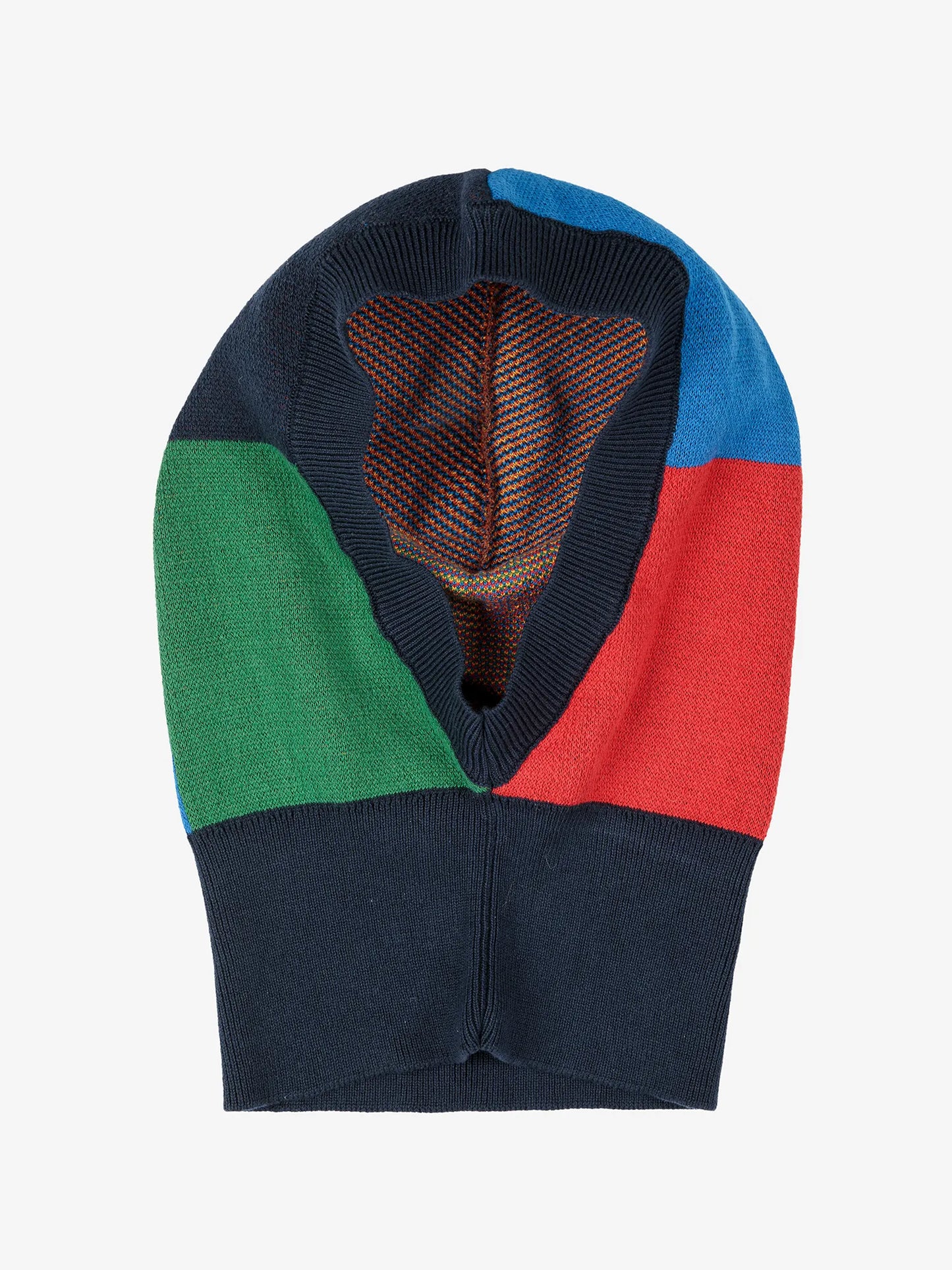 Color Block knitted balaclava
