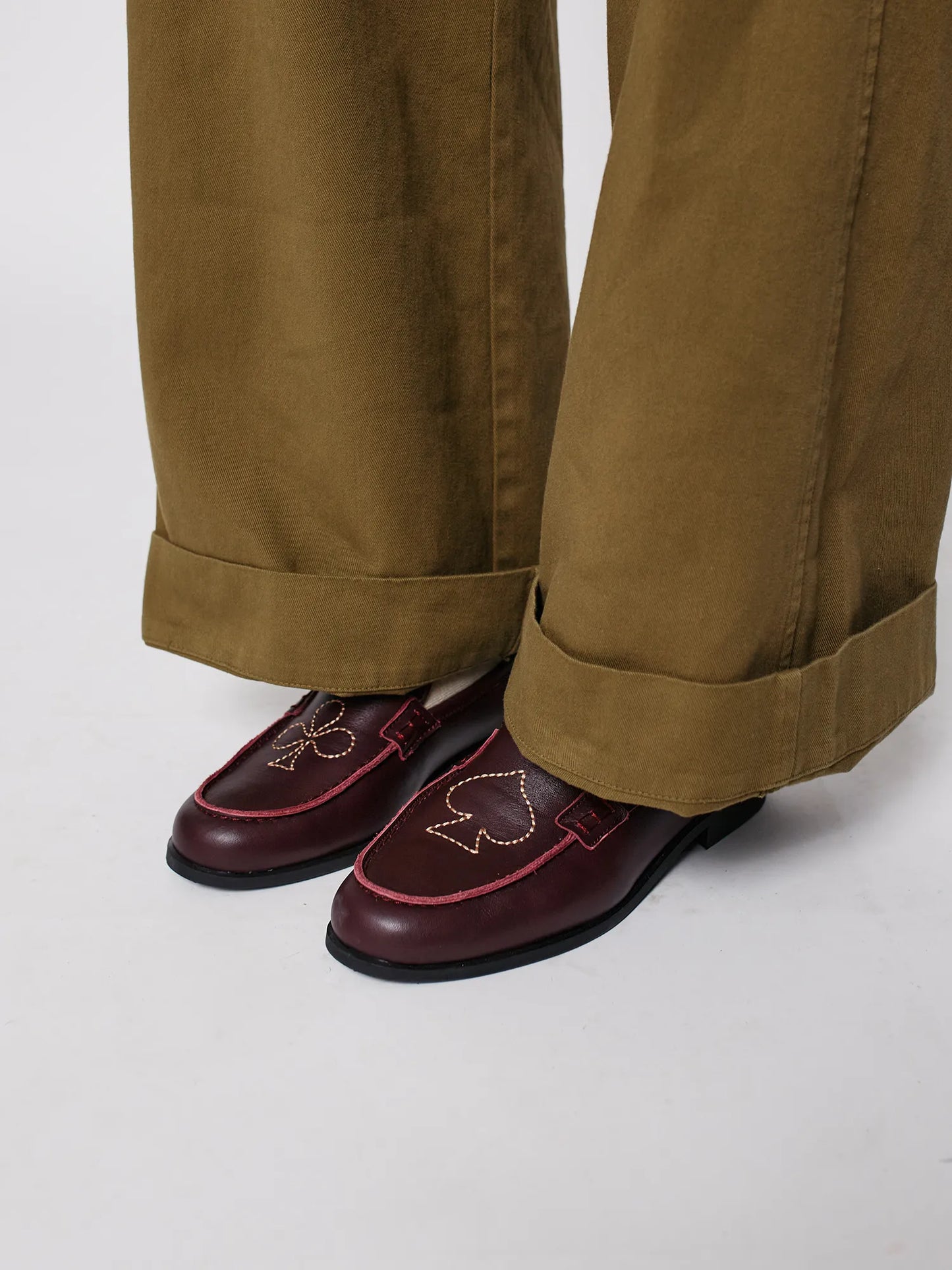 Embroidered loafers