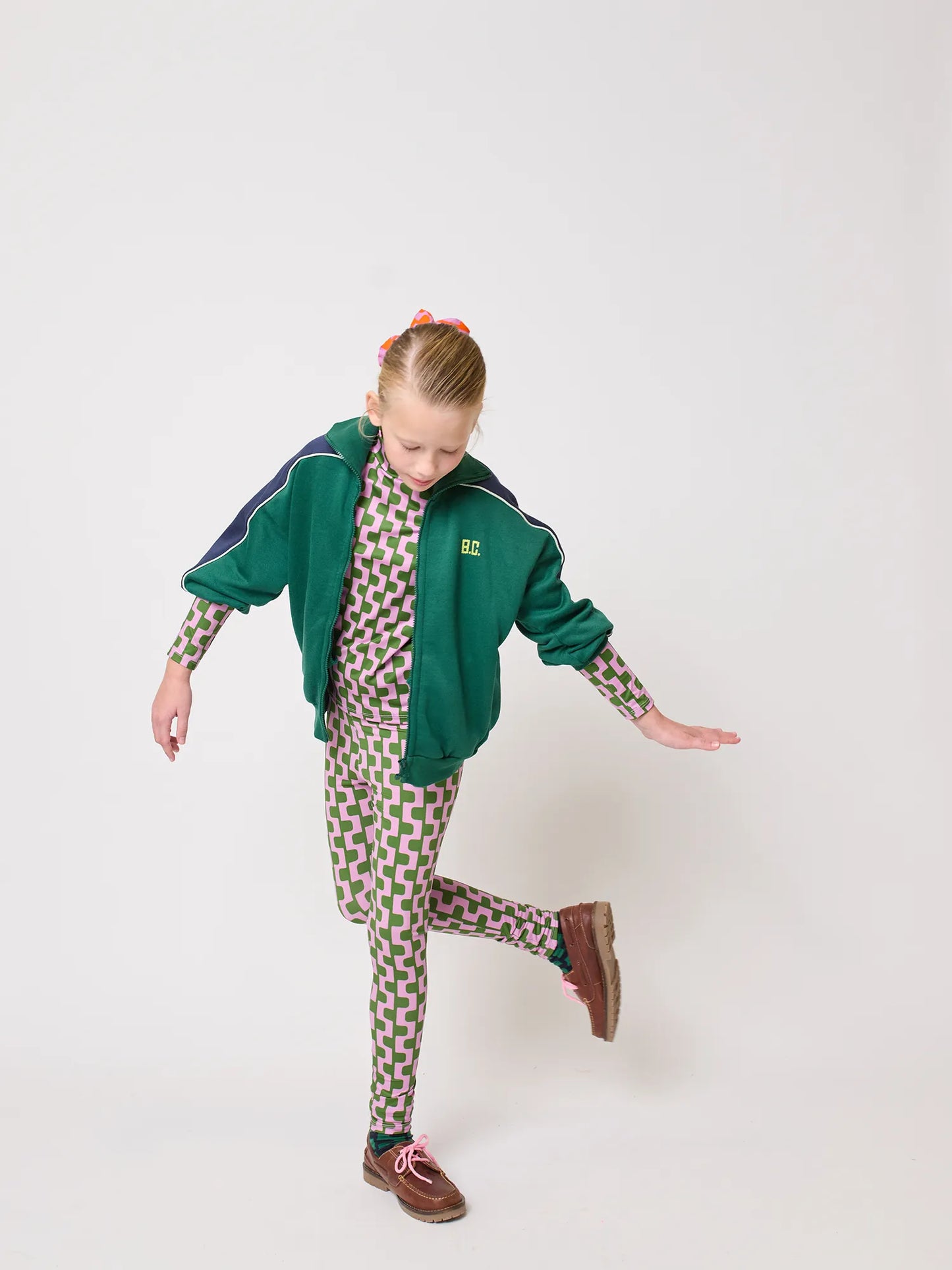 Color Chain all over turtle neck T-shirt