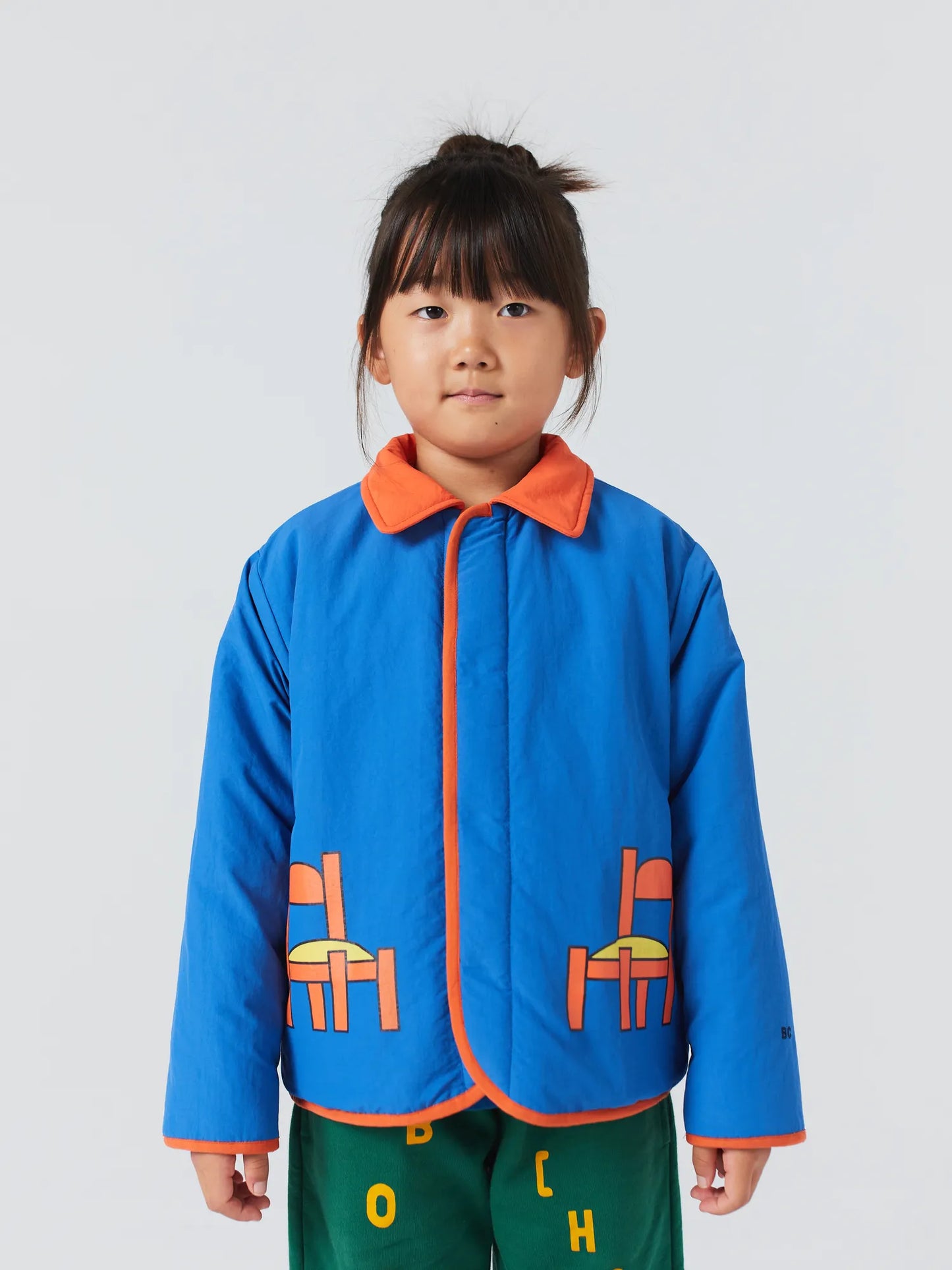 Chair reversible sheepskin jacket