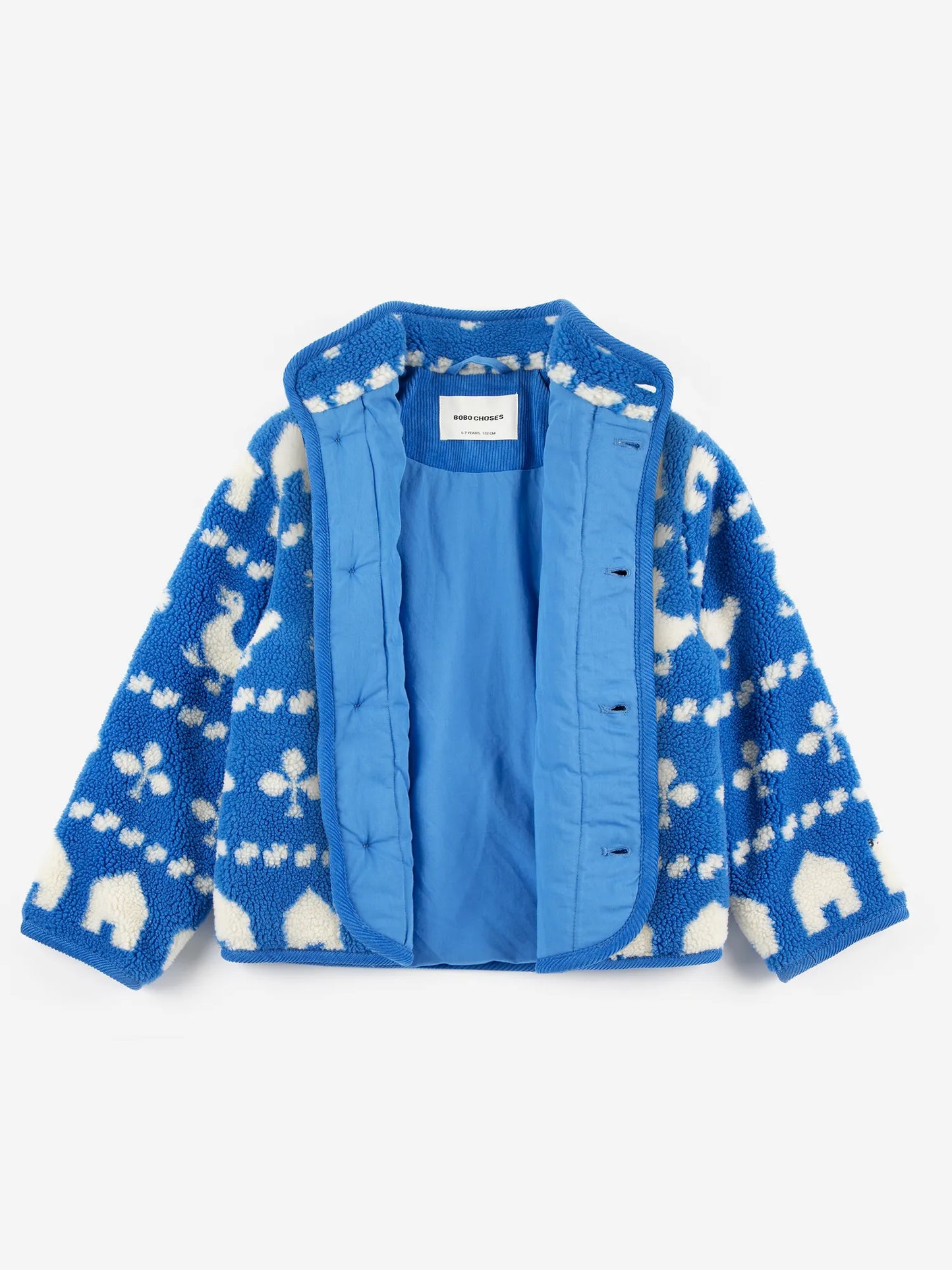 Farm jacquard sheepskin jacket