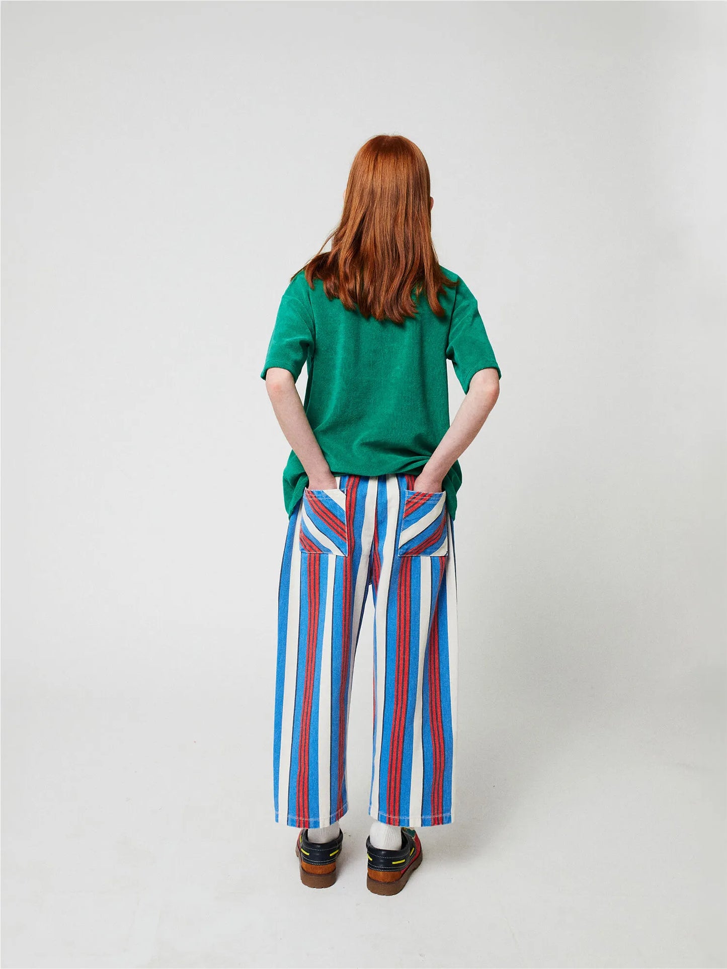 Stripes 전체 무늬 팬츠