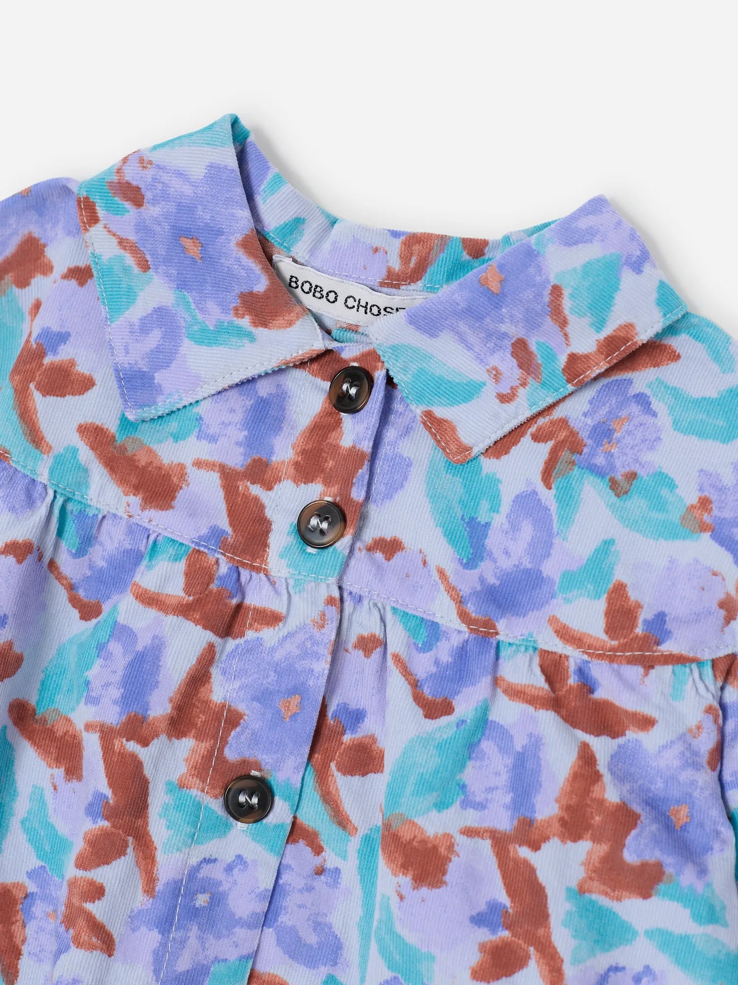 Watercolor all over woven dress