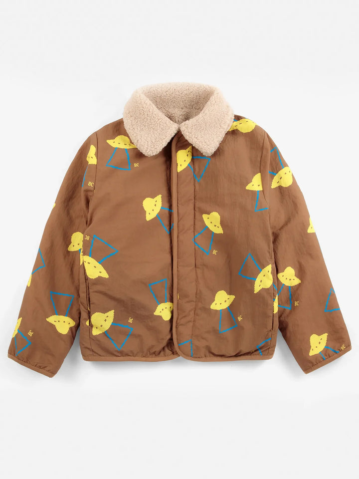Chaqueta reversible estampado Pixel Abduction