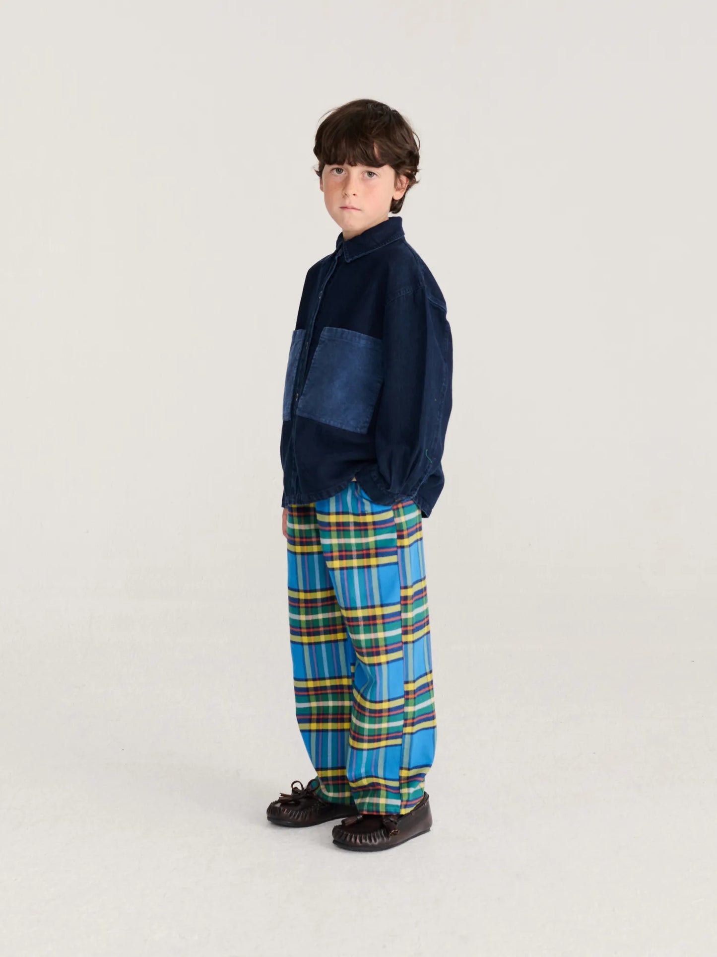 Tartan all over woven pants