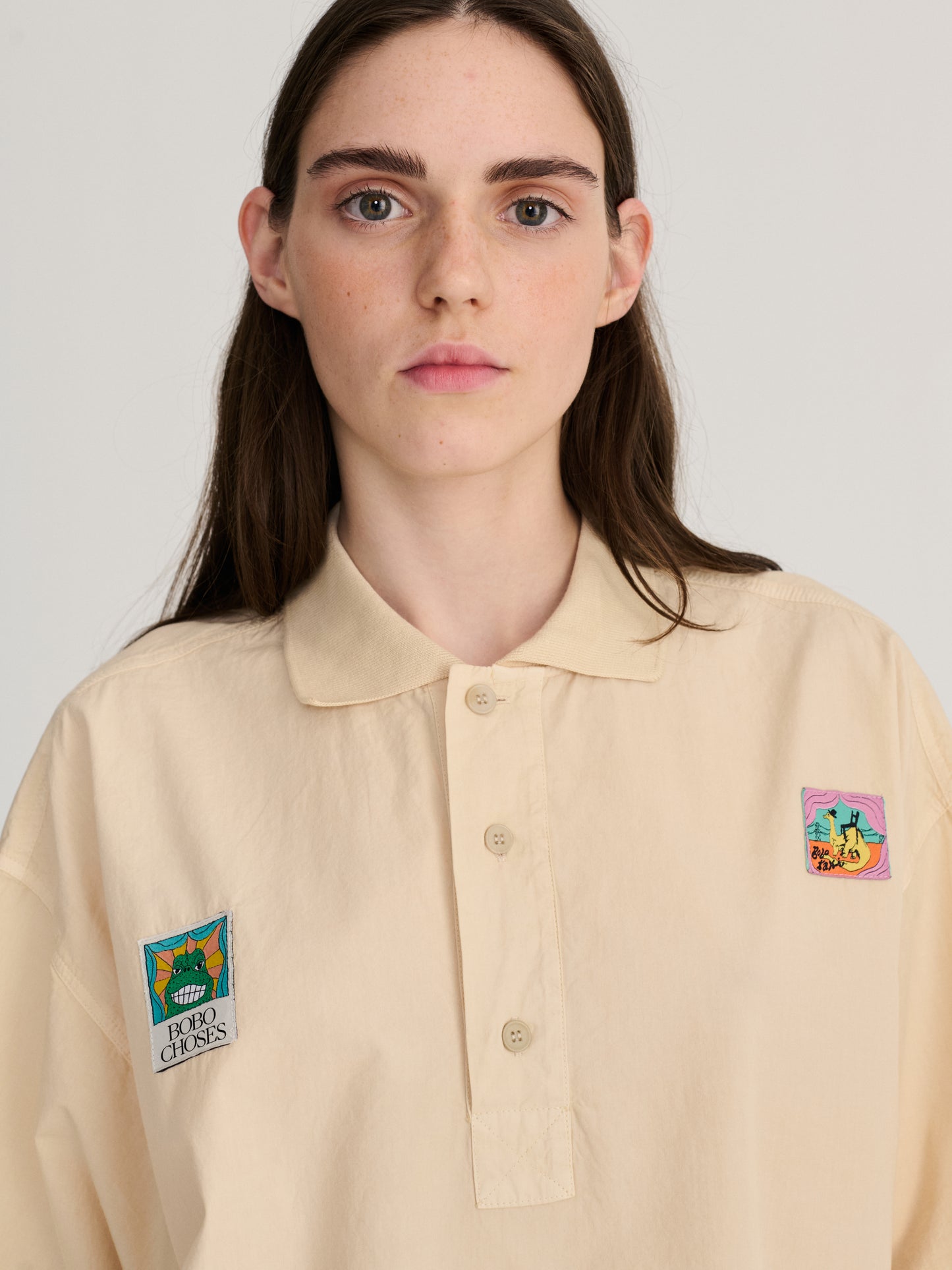Polo de popelín oversize Bobo Labelled