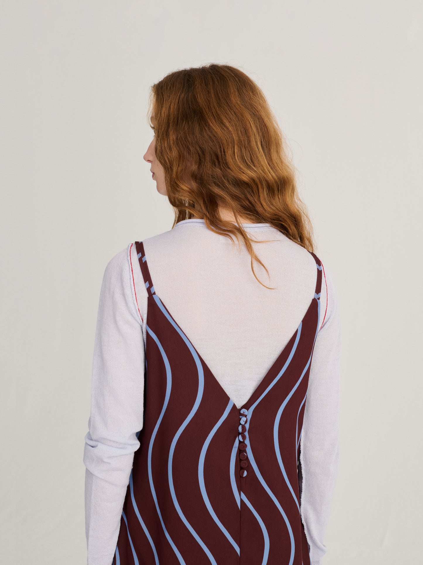 Vestit sense mànigues estampat Psicodelic Stripes