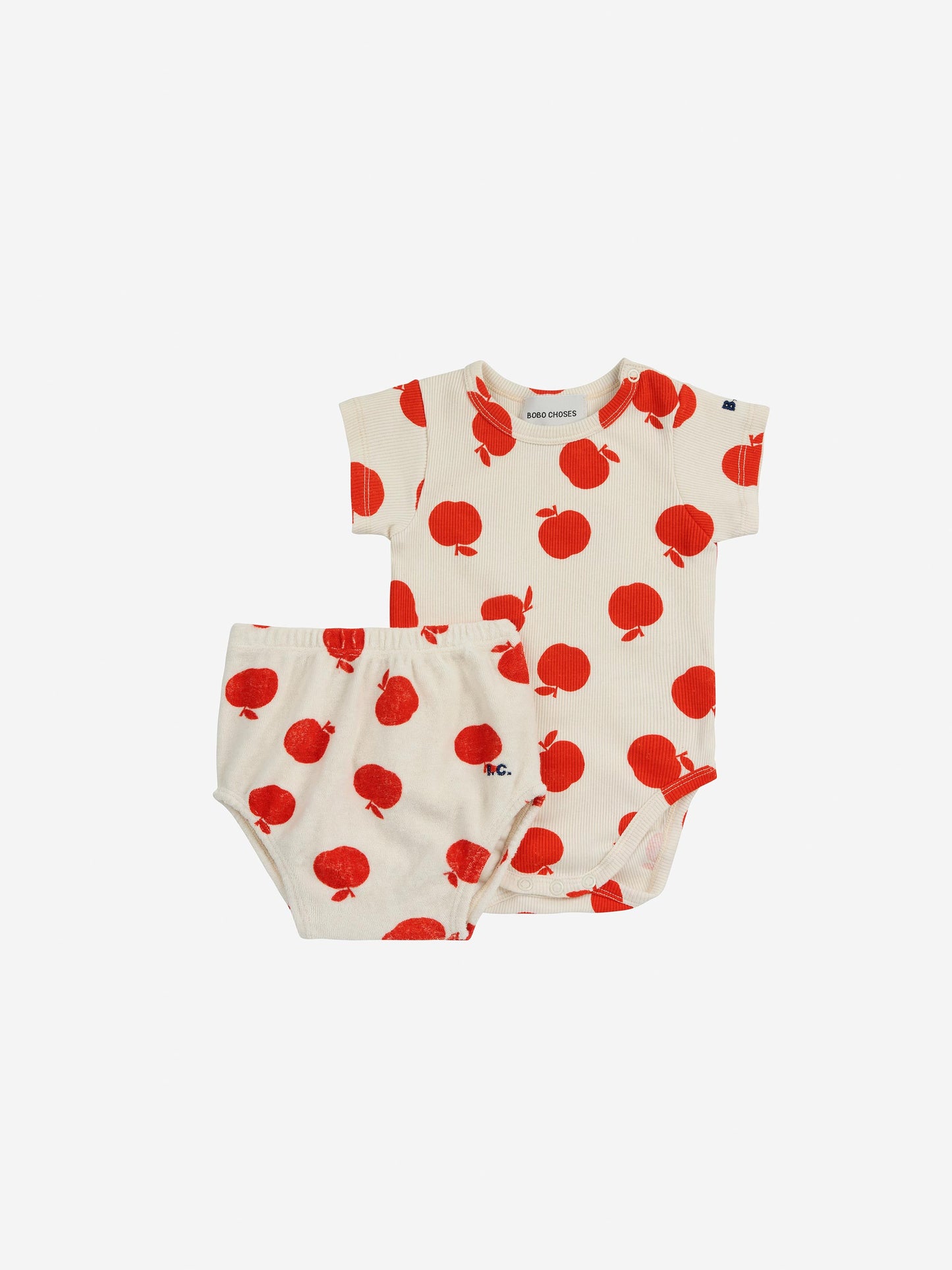 Poma Ecru-Set mit Allover-Print