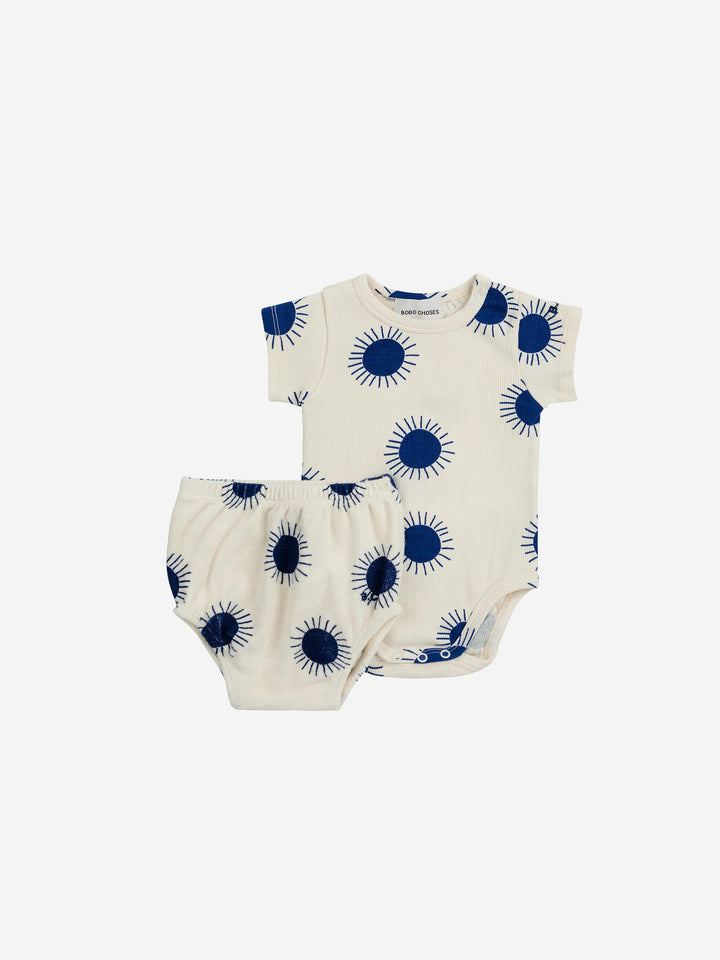Conjunto crudo estampado Sun