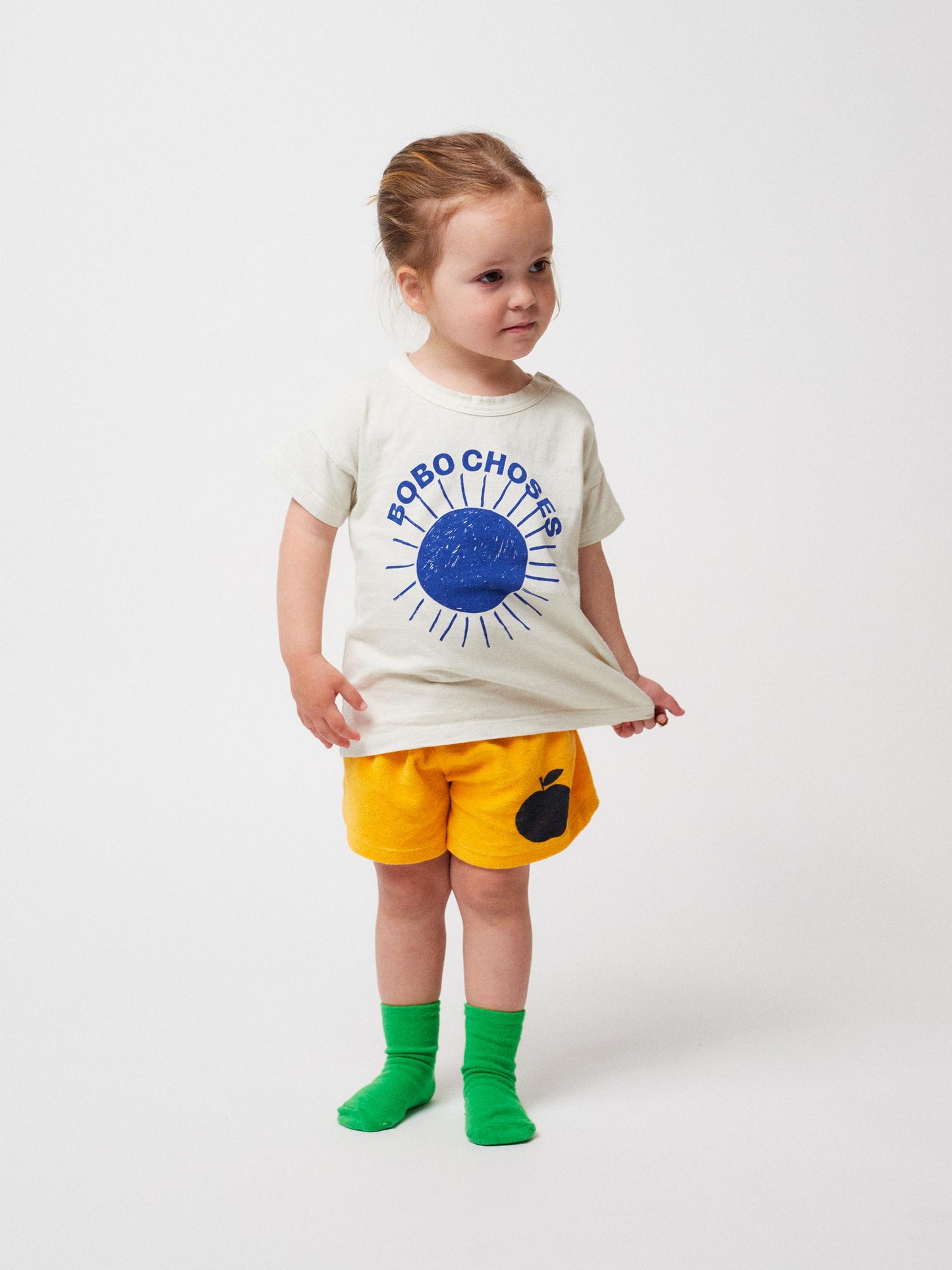 Poma Gelbe Frottee-Shorts