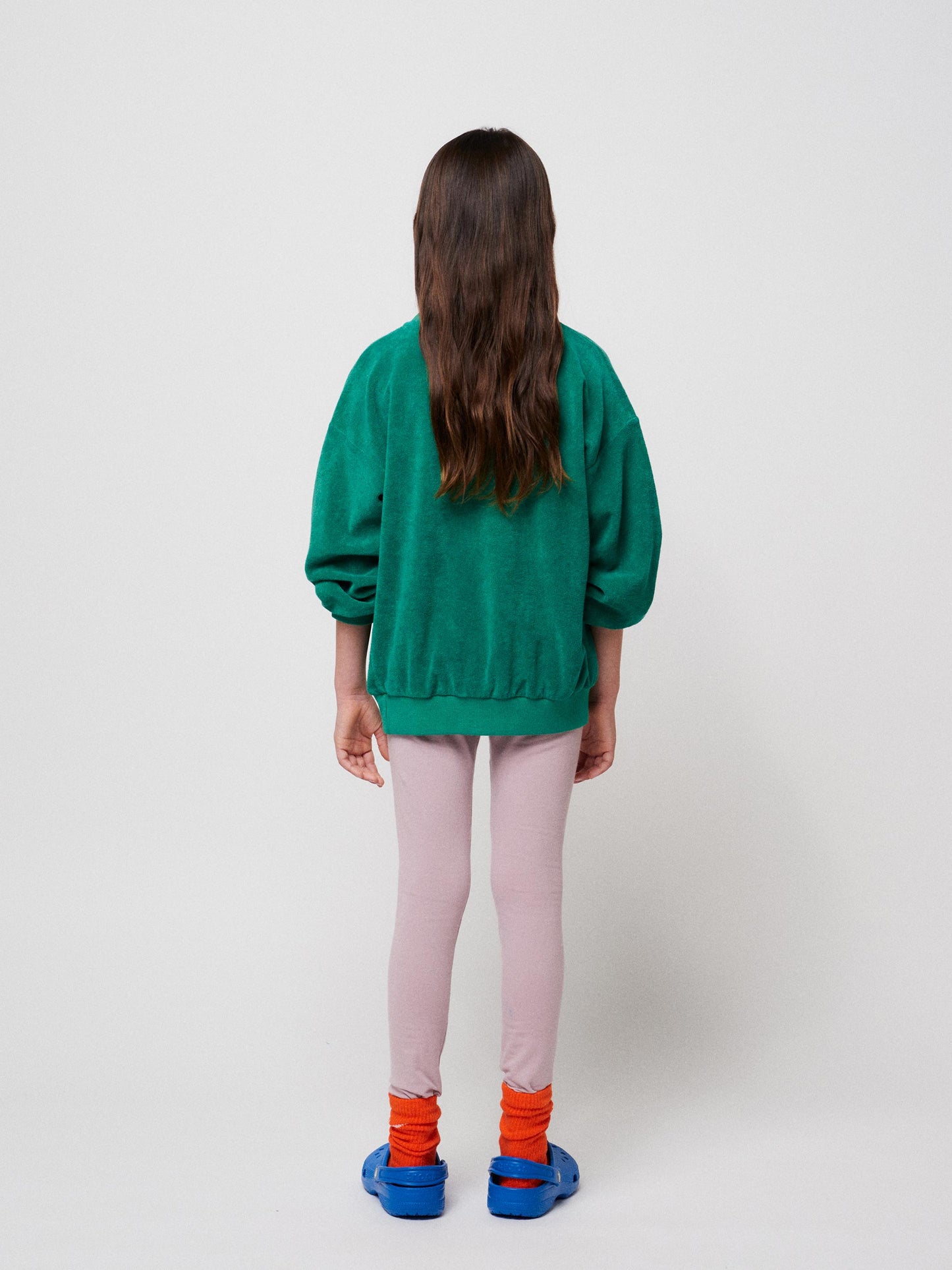 Bobo Choses Grünes Frottee-Sweatshirt
