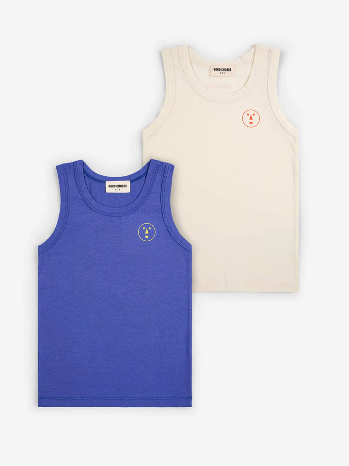 Conjunto de camisetas sin mangas Have Fun Face