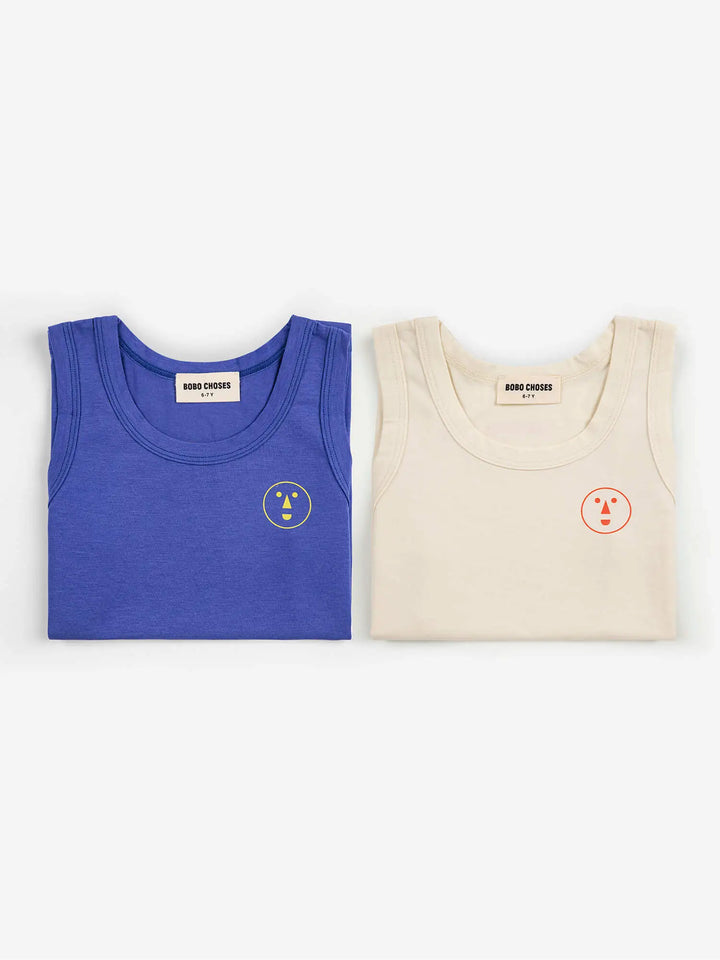 Conjunto de camisetas sin mangas Have Fun Face