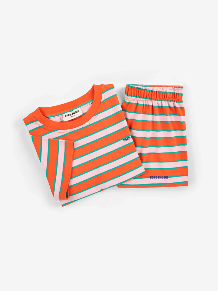 Conjunto de loungewear Bobo Choses Red Stripes