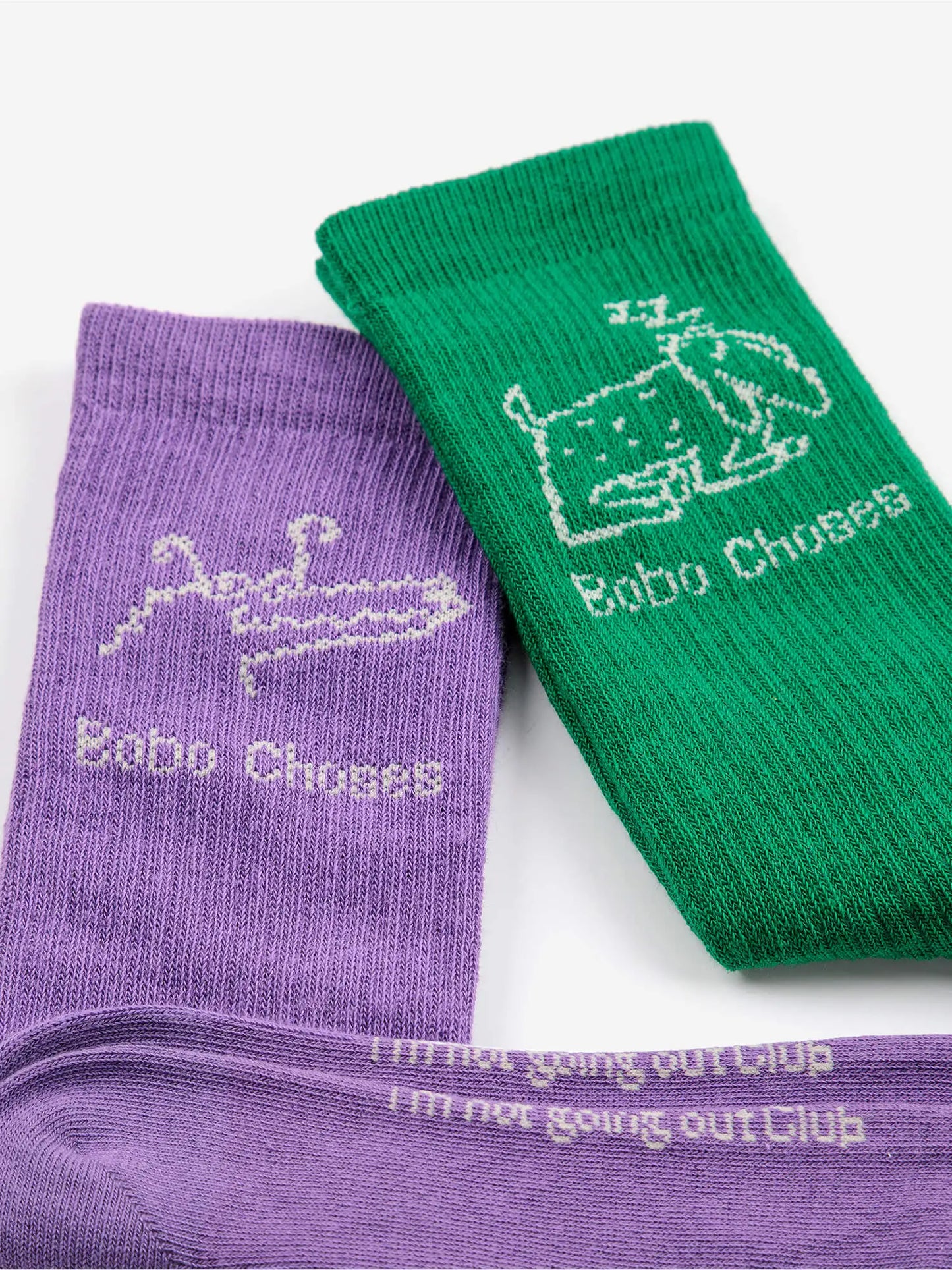 Lady Dog & Reading Crocodile long socks pack