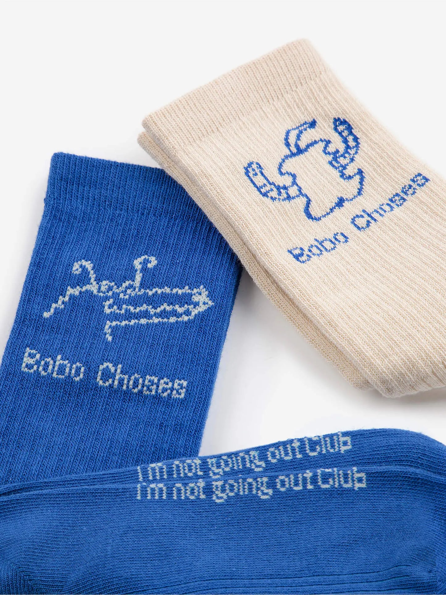 Happy Worm & Reading crocodile long socks pack