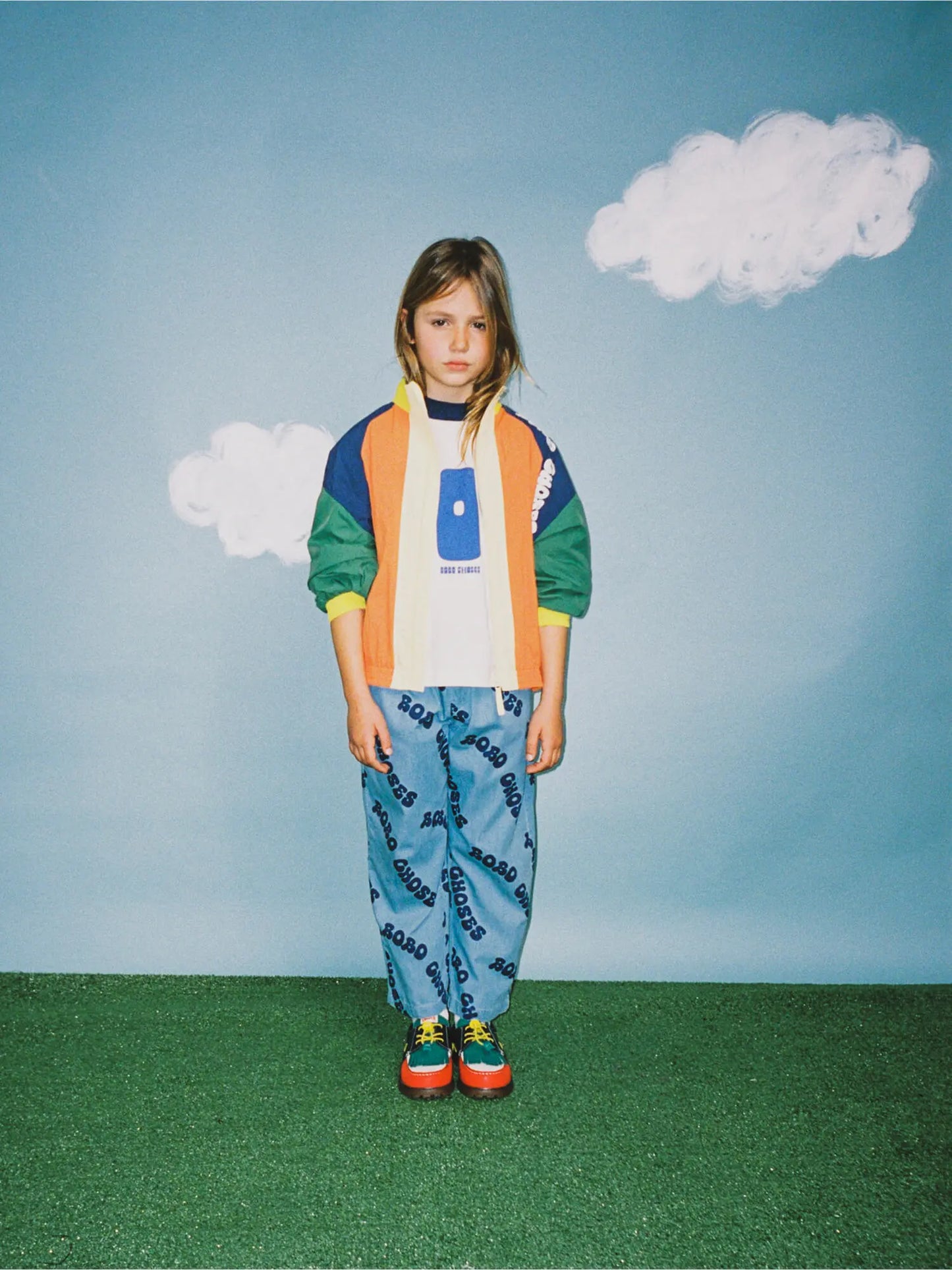 Wavy Bobo Choses all over light denim pants