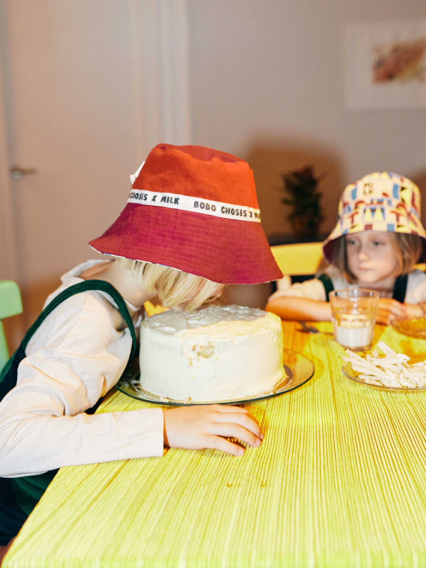 Reversible bucket hat 20th Milk Birthday by Bobo Choses
