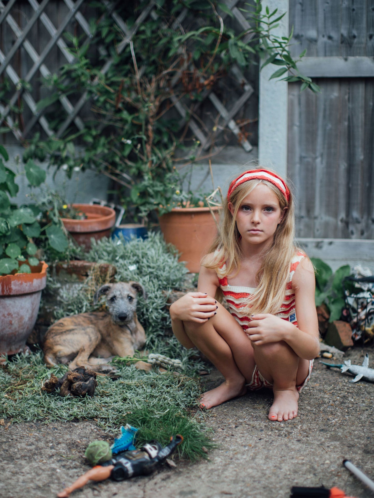 Crochet checkerboard headband