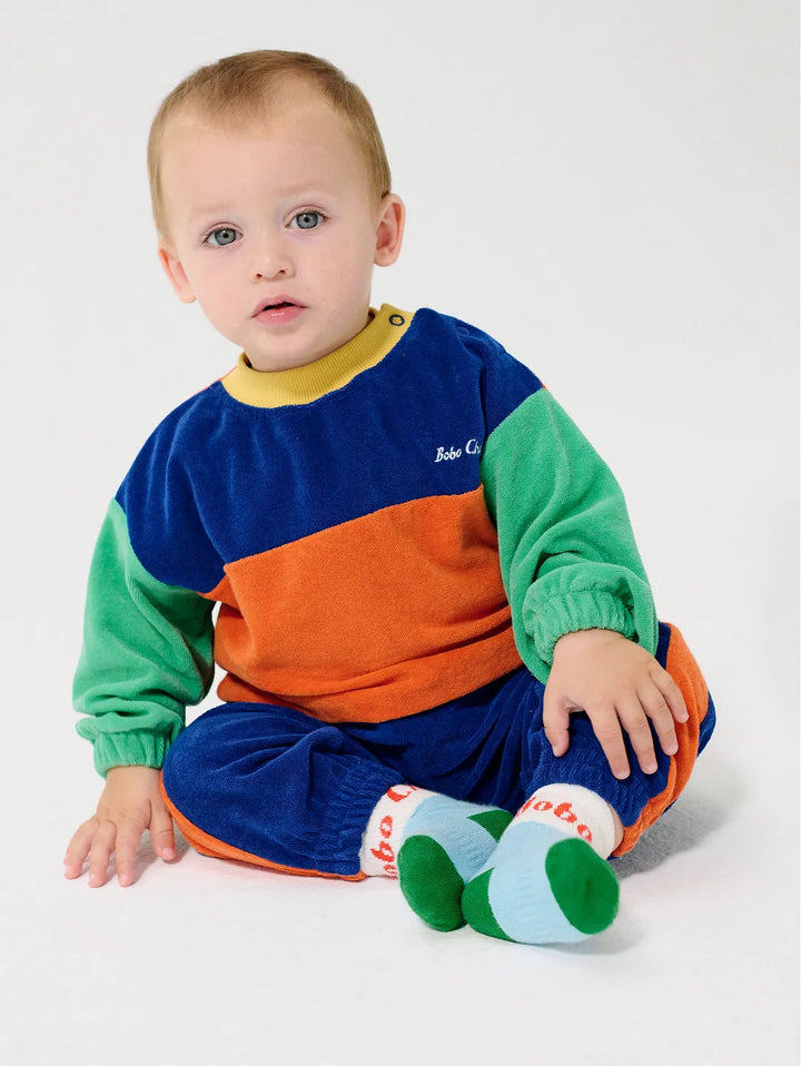 Bobo Choses Color Block 스웨트셔츠