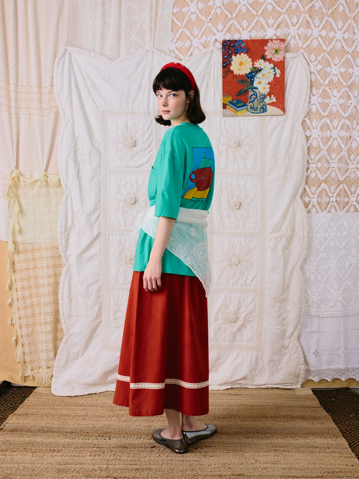 Tea time oversize T-shirt