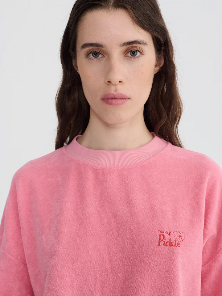 Terry embroidery sweatshirt
