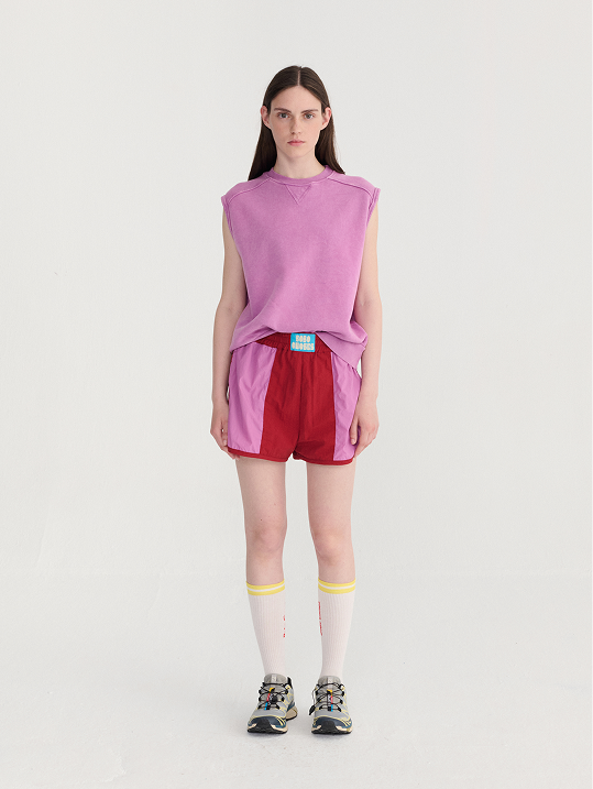 Color block sporty shorts