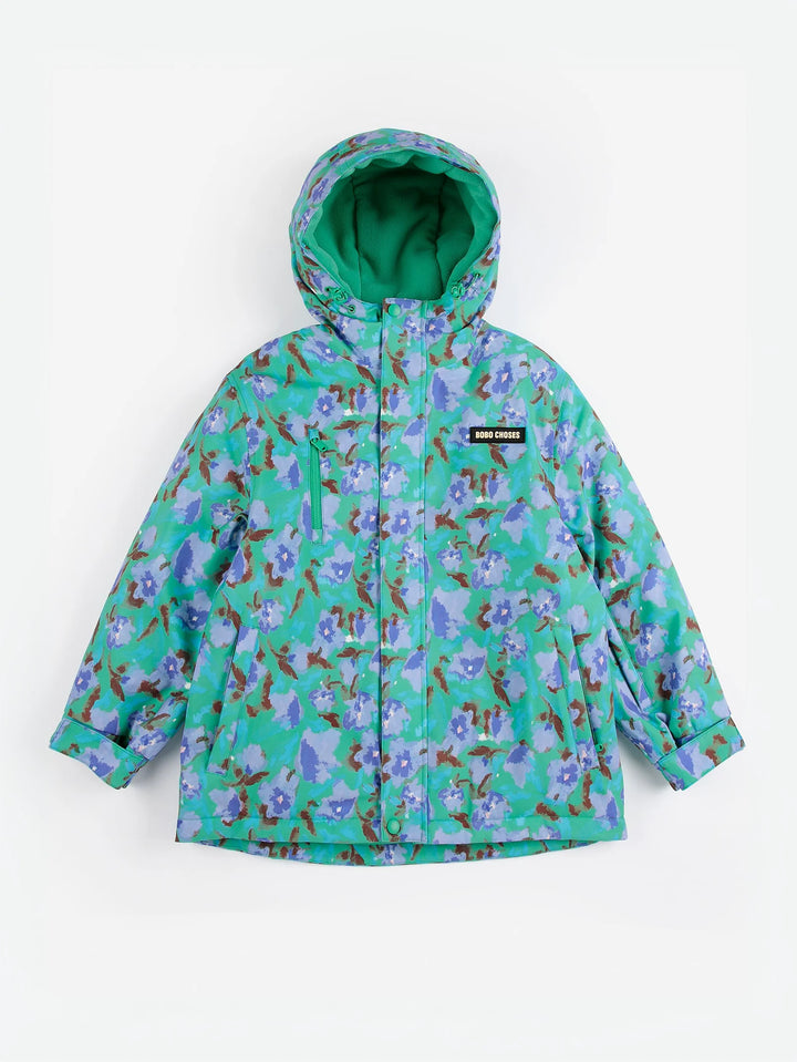 Watercolor all over ski anorak